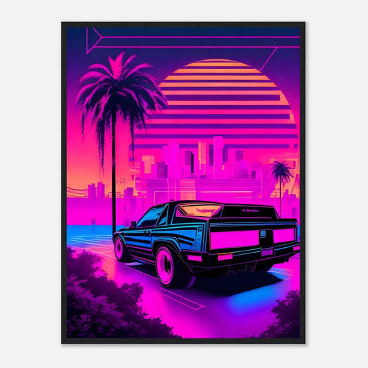 Premium Matte Paper Wooden Framed Poster - Exklusive Kunst in stilvollen Holzrahmen Print Material Modern Masterpieces 60x80 cm / 24x32″ Black frame 