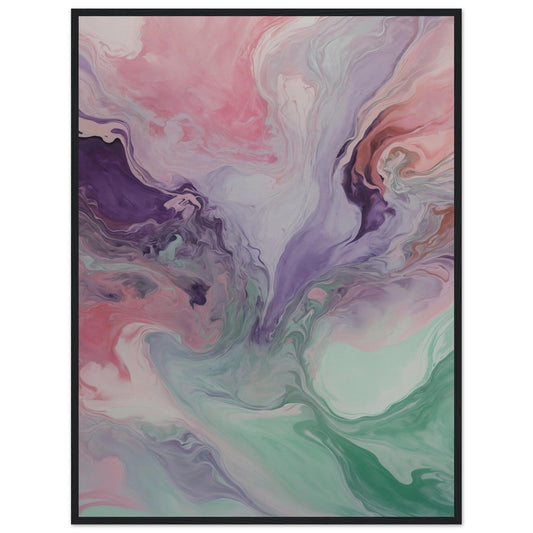 Premium Matte Paper Wooden Framed Poster - Exklusive Kunst in stilvollen Holzrahmen Print Material Modern Masterpieces 60x80 cm / 24x32″ Black frame 