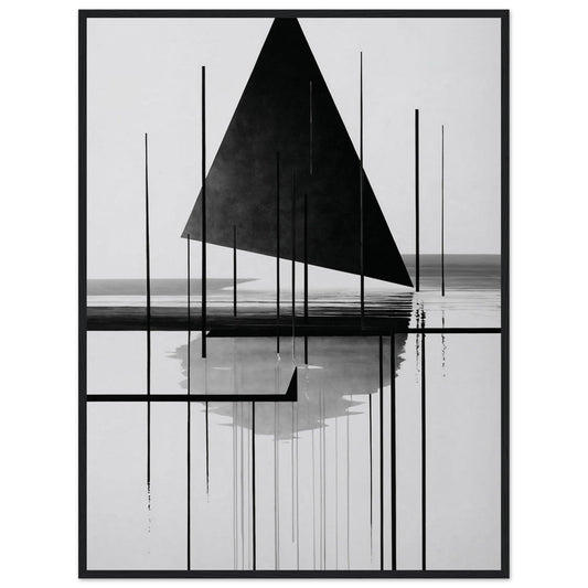 Premium Matte Paper Wooden Framed Poster - Exklusive Kunst in stilvollen Holzrahmen Print Material Modern Masterpieces 60x80 cm / 24x32″ Black frame 