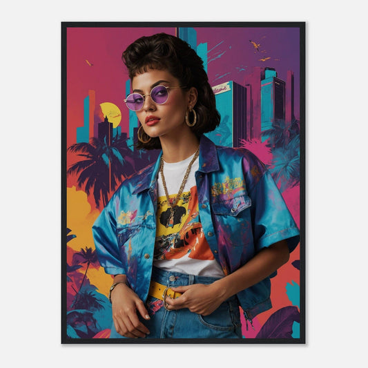 Premium Matte Paper Wooden Framed Poster - Exklusive Kunst in stilvollen Holzrahmen Print Material Modern Masterpieces 60x80 cm / 24x32″ Black frame 
