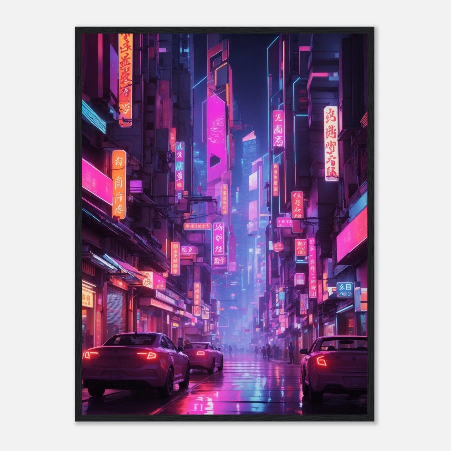 Premium Matte Paper Wooden Framed Poster - Exklusive Kunst in stilvollen Holzrahmen Print Material Modern Masterpieces 60x80 cm / 24x32″ Black frame 
