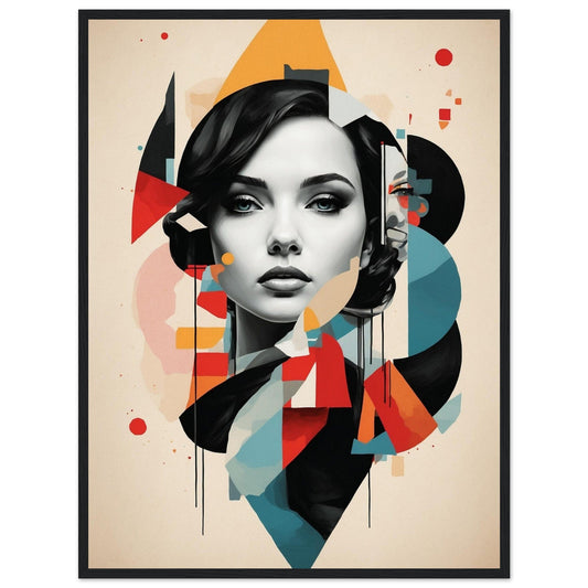 Premium Matte Paper Wooden Framed Poster - Exklusive Kunst in stilvollen Holzrahmen Print Material Modern Masterpieces 60x80 cm / 24x32″ Black frame 