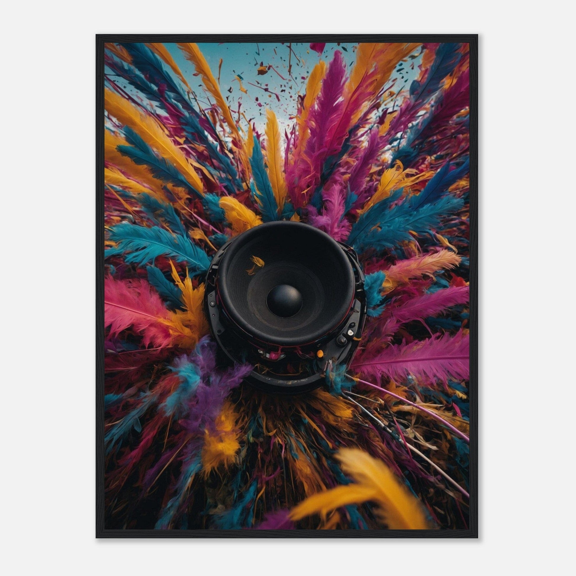 Premium Matte Paper Wooden Framed Poster - Exklusive Kunst in stilvollen Holzrahmen Print Material Modern Masterpieces 60x80 cm / 24x32″ Black frame 