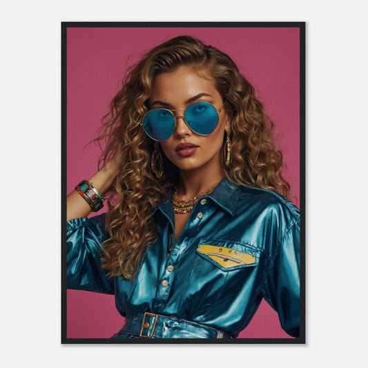 Premium Matte Paper Wooden Framed Poster - Exklusive Kunst in stilvollen Holzrahmen Print Material Modern Masterpieces 60x80 cm / 24x32″ Black frame 