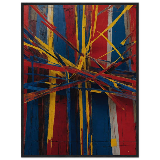 Premium Matte Paper Wooden Framed Poster - Exklusive Kunst in stilvollen Holzrahmen Print Material Modern Masterpieces 60x80 cm / 24x32″ Black frame 