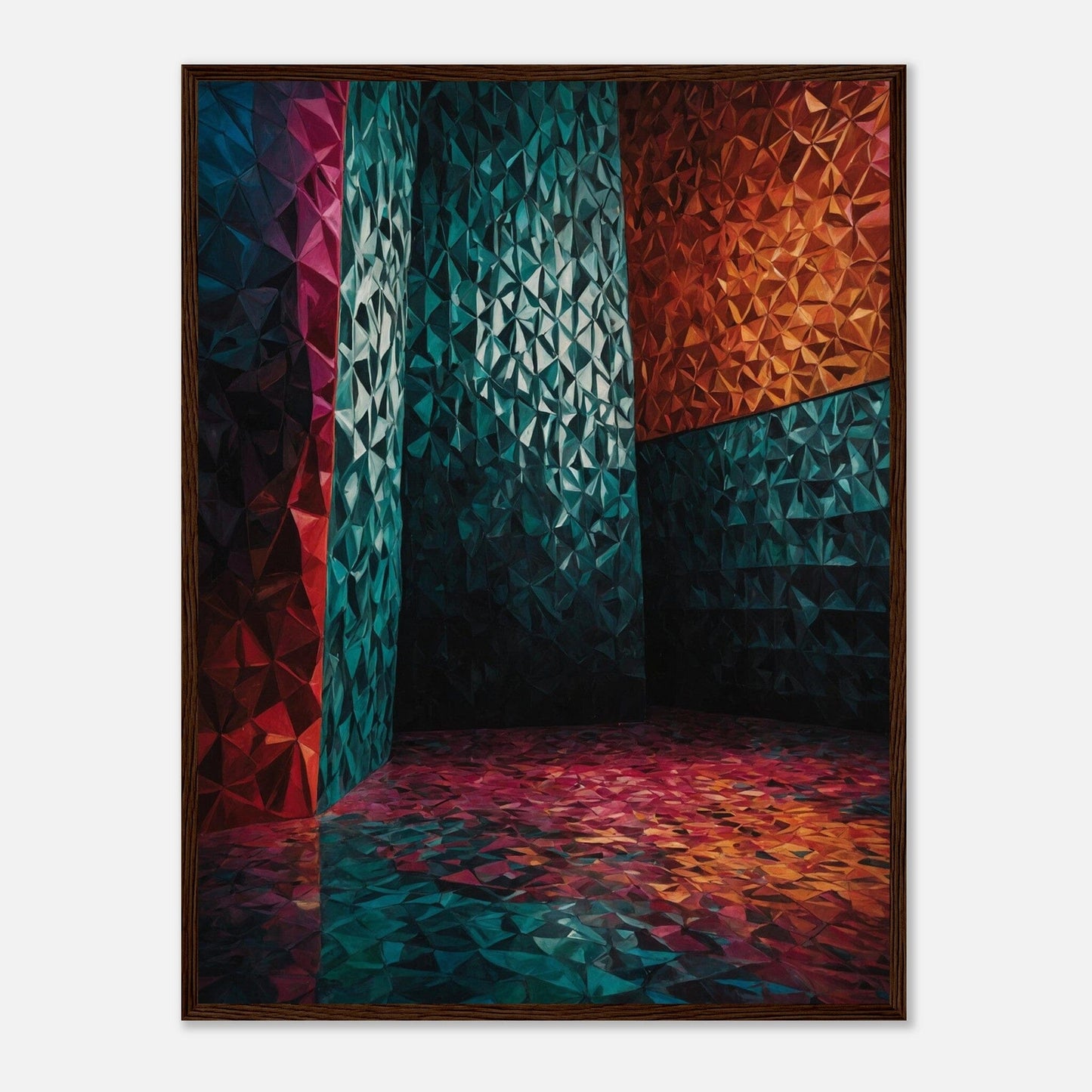 Premium Matte Paper Wooden Framed Poster - Exklusive Kunst in stilvollen Holzrahmen Print Material Modern Masterpieces 60x80 cm / 24x32″ Dark wood frame 