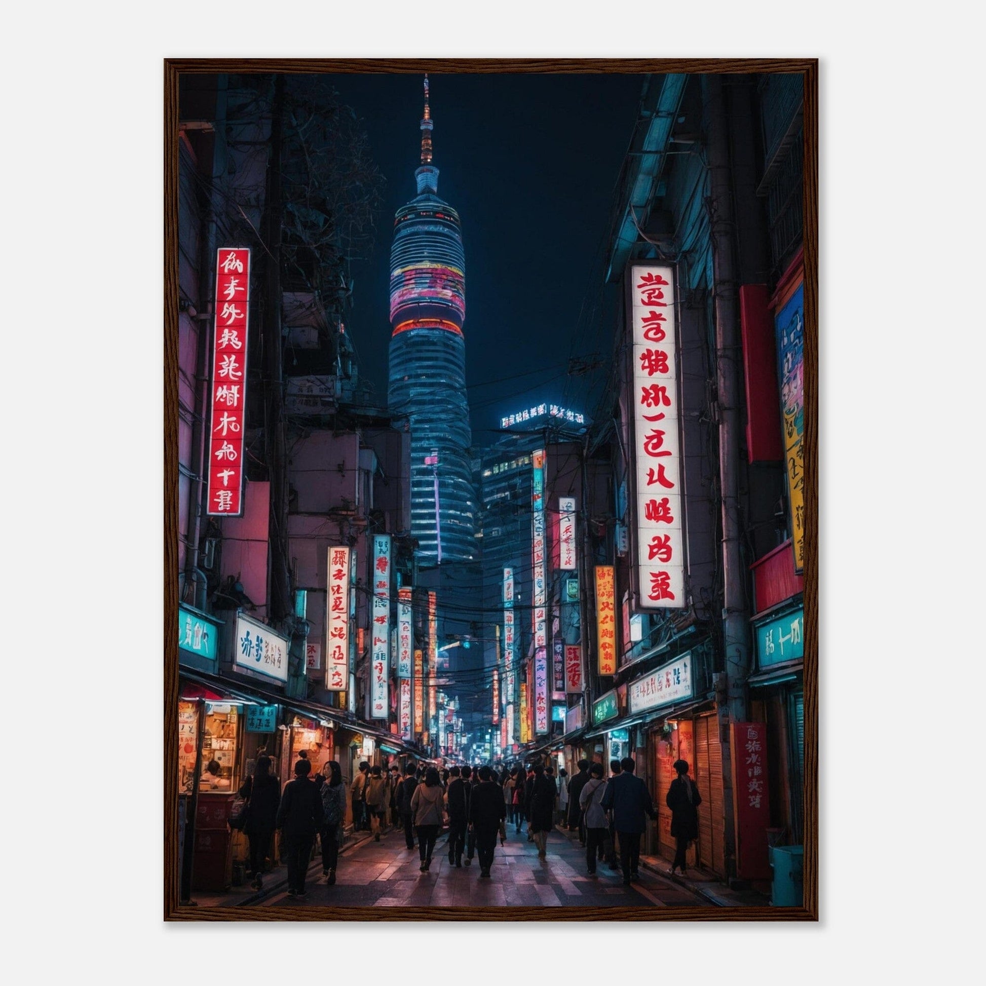 Premium Matte Paper Wooden Framed Poster - Exklusive Kunst in stilvollen Holzrahmen Print Material Modern Masterpieces 60x80 cm / 24x32″ Dark wood frame 