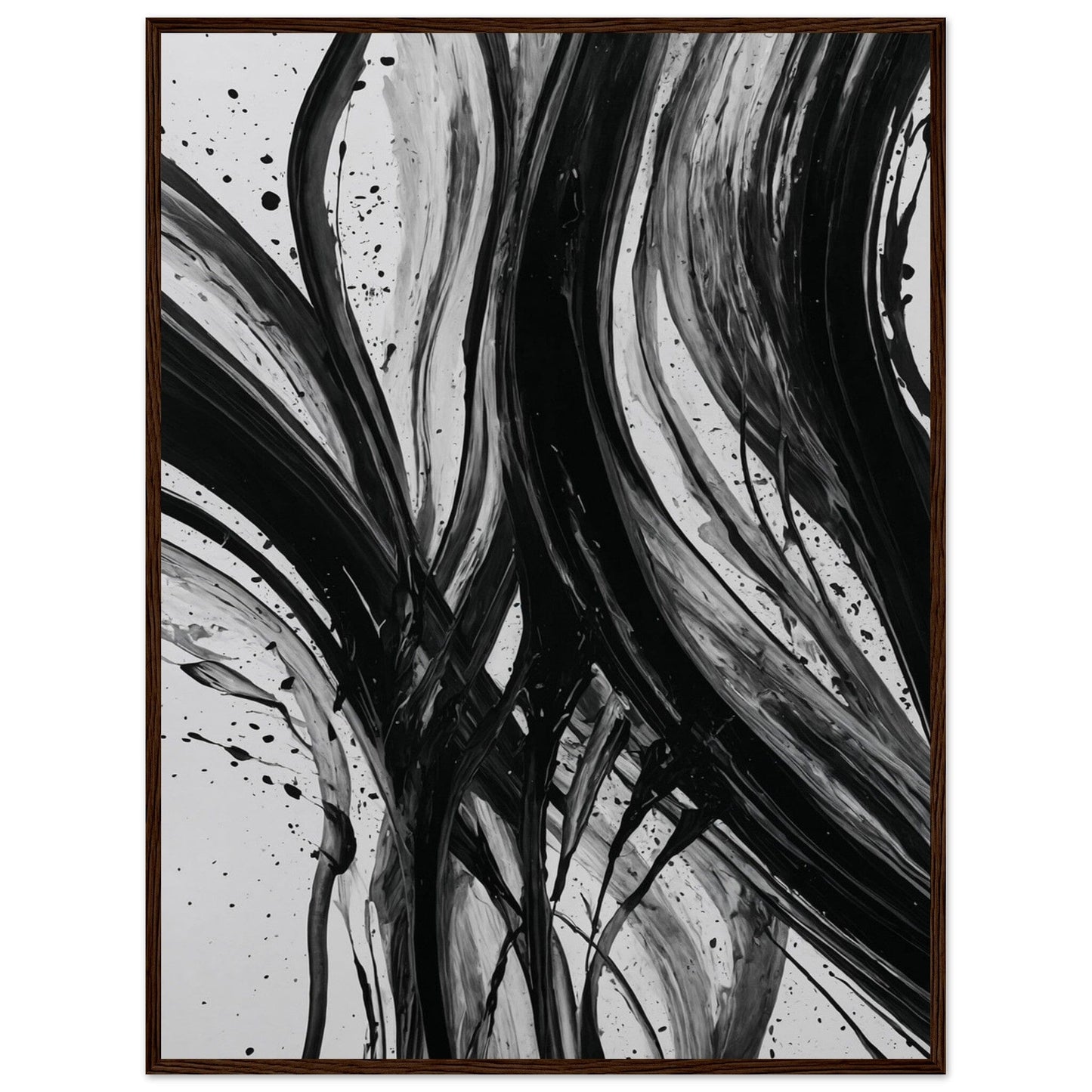 Premium Matte Paper Wooden Framed Poster - Exklusive Kunst in stilvollen Holzrahmen Print Material Modern Masterpieces 60x80 cm / 24x32″ Dark wood frame 