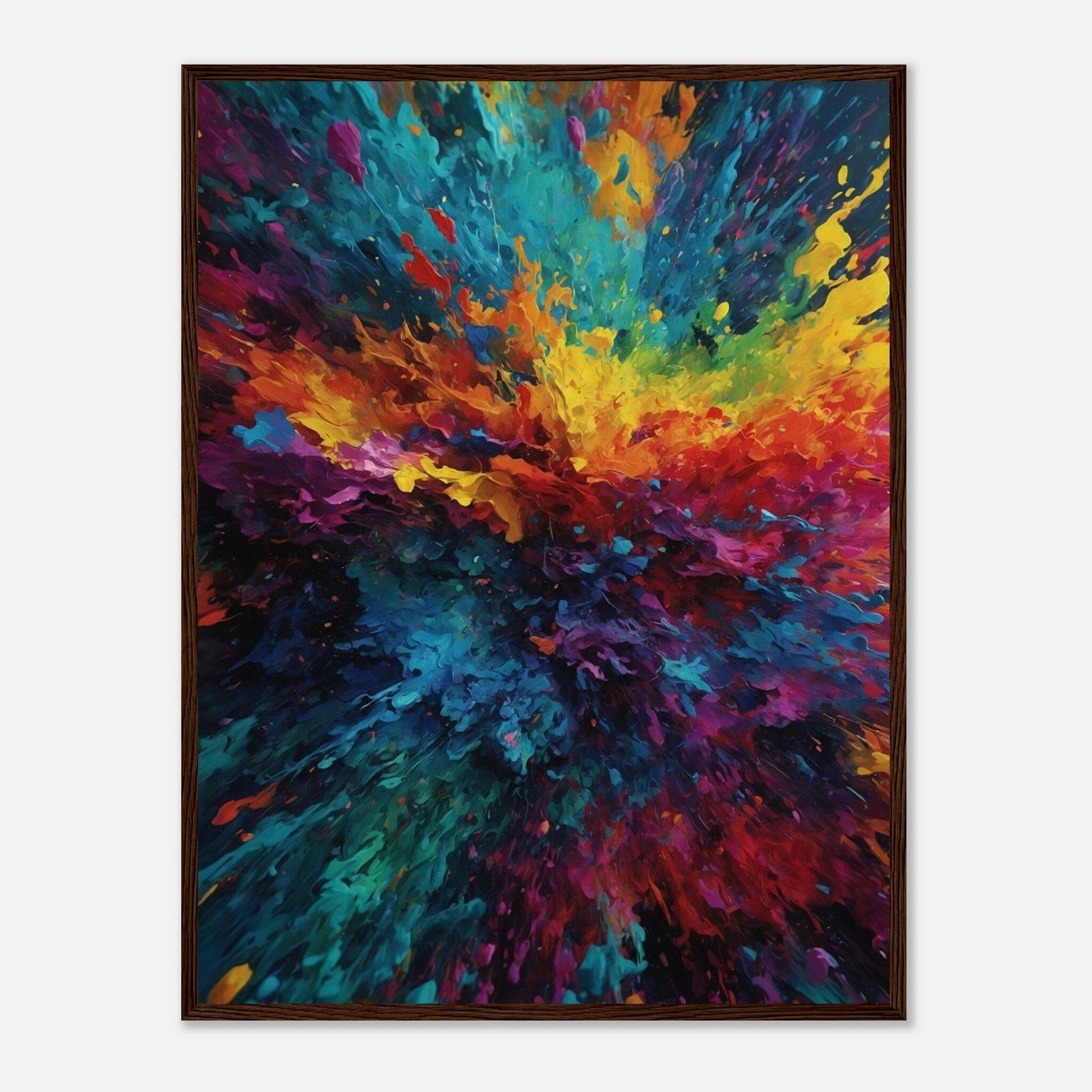 Premium Matte Paper Wooden Framed Poster - Exklusive Kunst in stilvollen Holzrahmen Print Material Modern Masterpieces 60x80 cm / 24x32″ Dark wood frame 