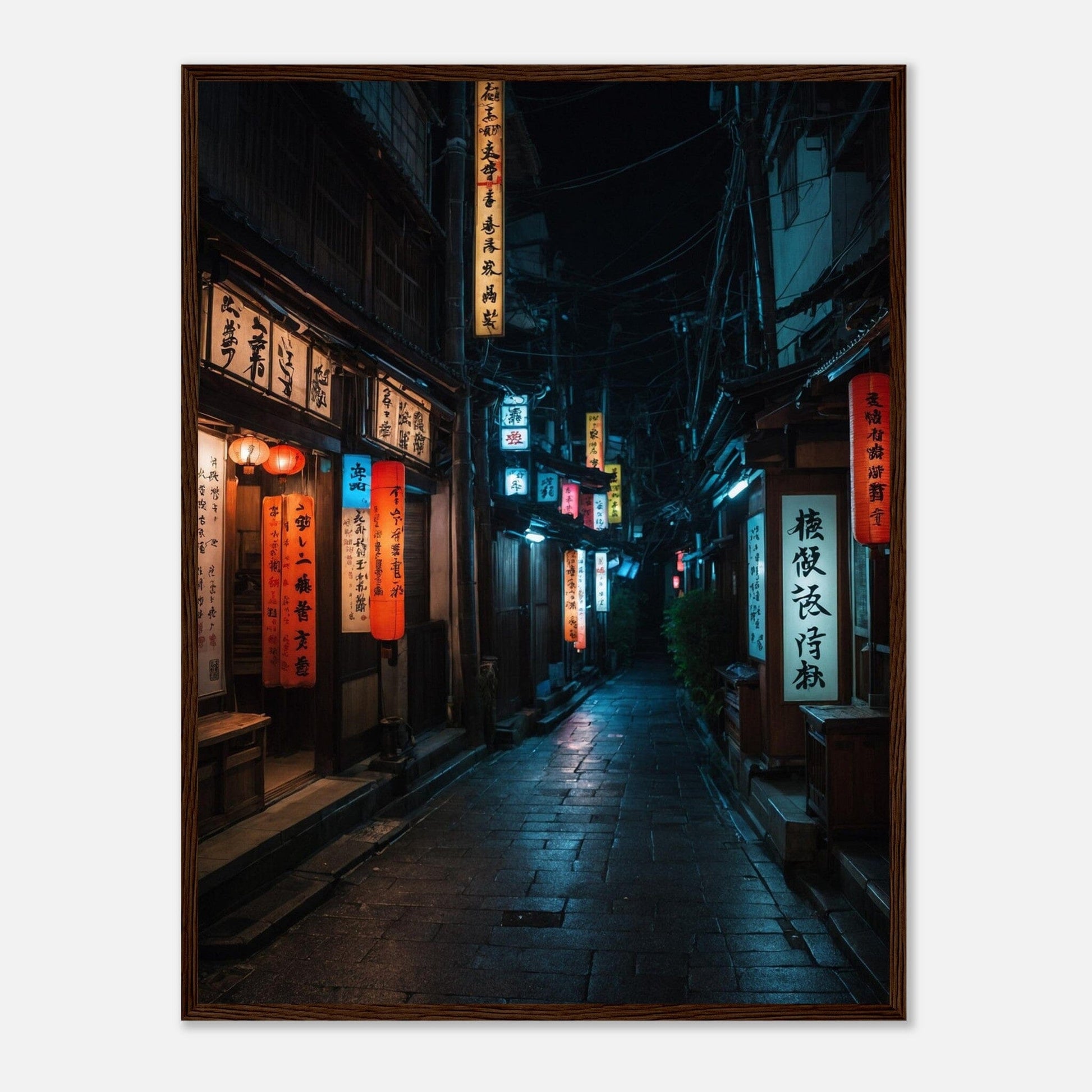 Premium Matte Paper Wooden Framed Poster - Exklusive Kunst in stilvollen Holzrahmen Print Material Modern Masterpieces 60x80 cm / 24x32″ Dark wood frame 
