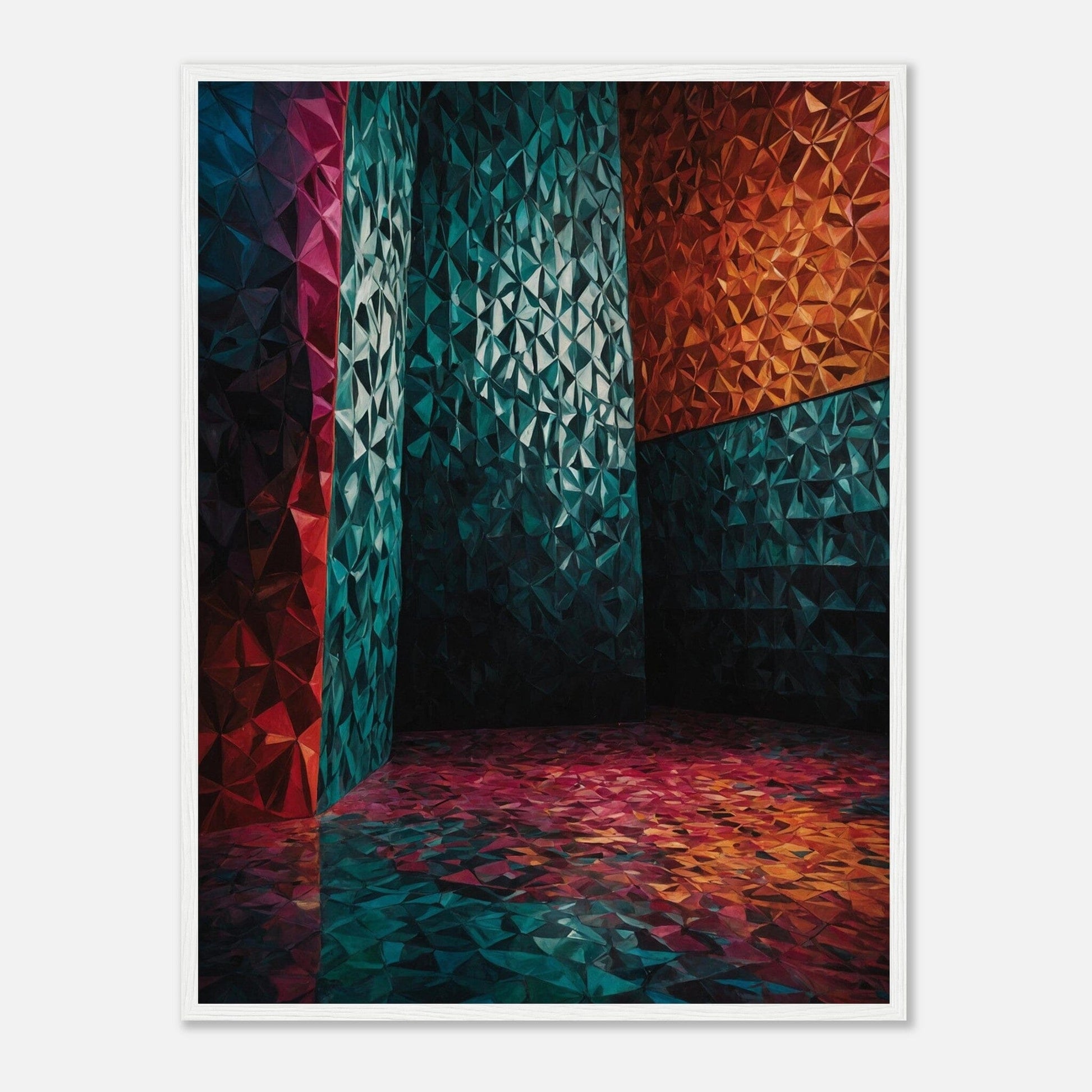 Premium Matte Paper Wooden Framed Poster - Exklusive Kunst in stilvollen Holzrahmen Print Material Modern Masterpieces 60x80 cm / 24x32″ White frame 