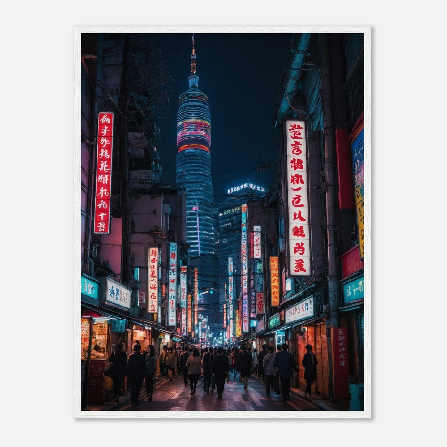 Premium Matte Paper Wooden Framed Poster - Exklusive Kunst in stilvollen Holzrahmen Print Material Modern Masterpieces 60x80 cm / 24x32″ White frame 