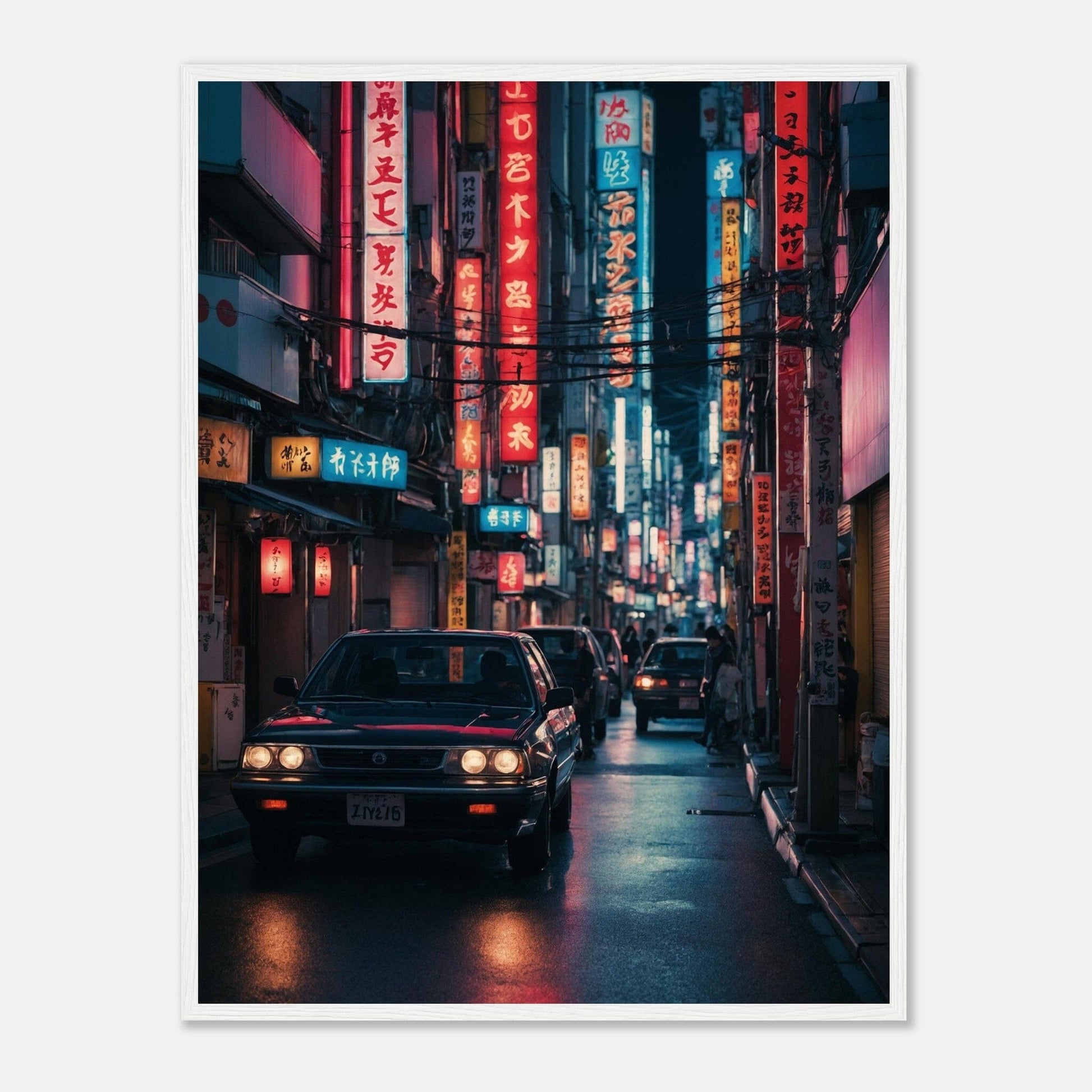 Premium Matte Paper Wooden Framed Poster - Exklusive Kunst in stilvollen Holzrahmen Print Material Modern Masterpieces 60x80 cm / 24x32″ White frame 