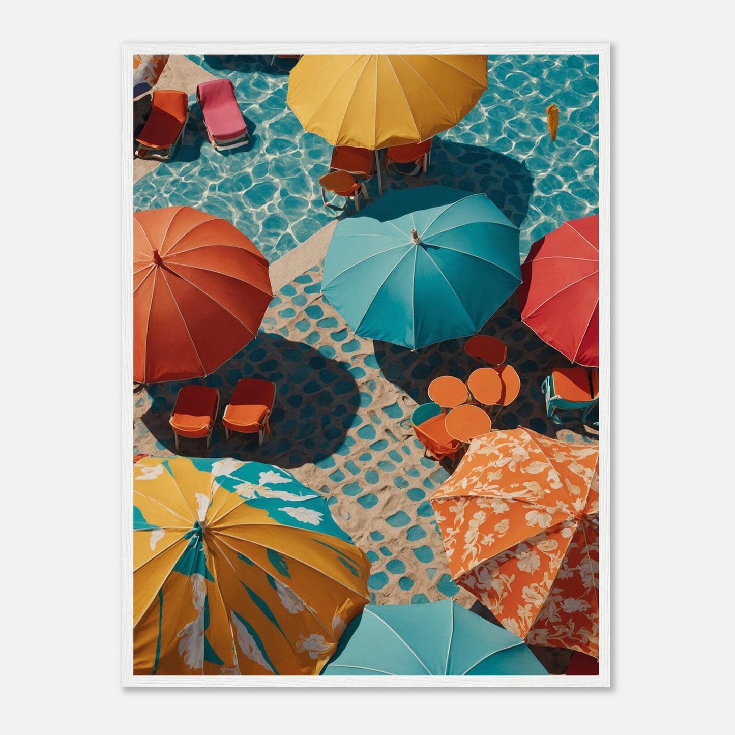 Premium Matte Paper Wooden Framed Poster - Exklusive Kunst in stilvollen Holzrahmen Print Material Modern Masterpieces 60x80 cm / 24x32″ White frame 