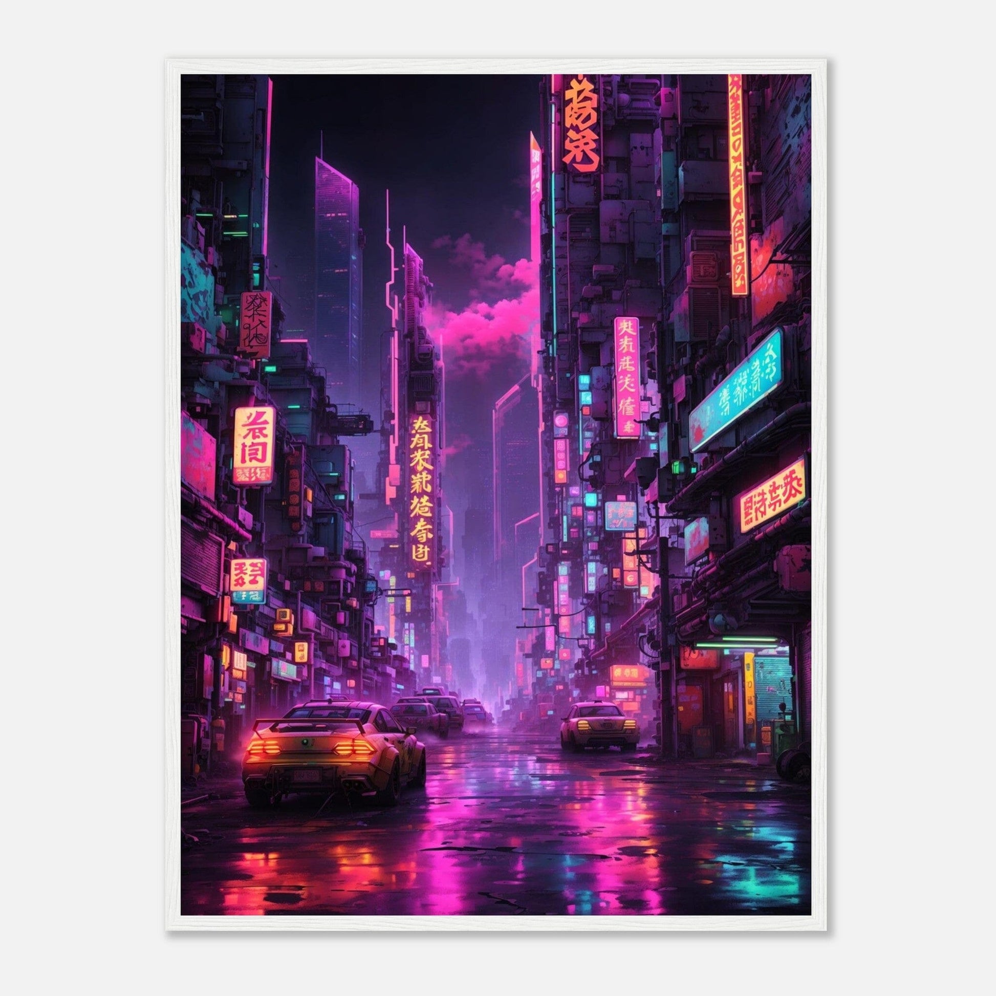 Premium Matte Paper Wooden Framed Poster - Exklusive Kunst in stilvollen Holzrahmen Print Material Modern Masterpieces 60x80 cm / 24x32″ White frame 