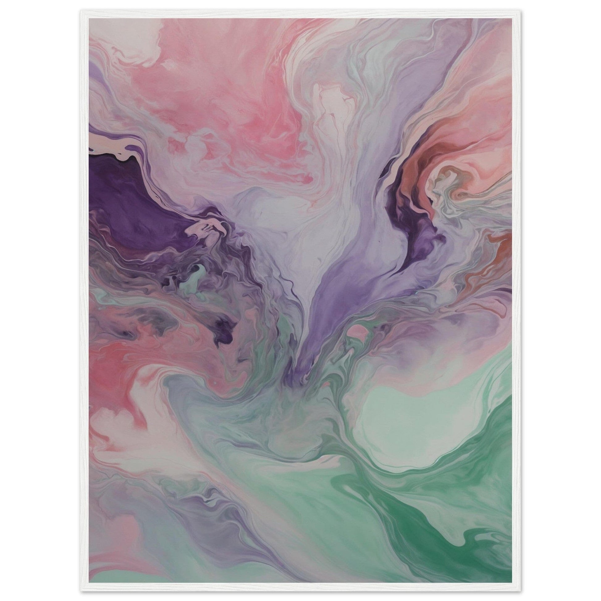 Premium Matte Paper Wooden Framed Poster - Exklusive Kunst in stilvollen Holzrahmen Print Material Modern Masterpieces 60x80 cm / 24x32″ White frame 