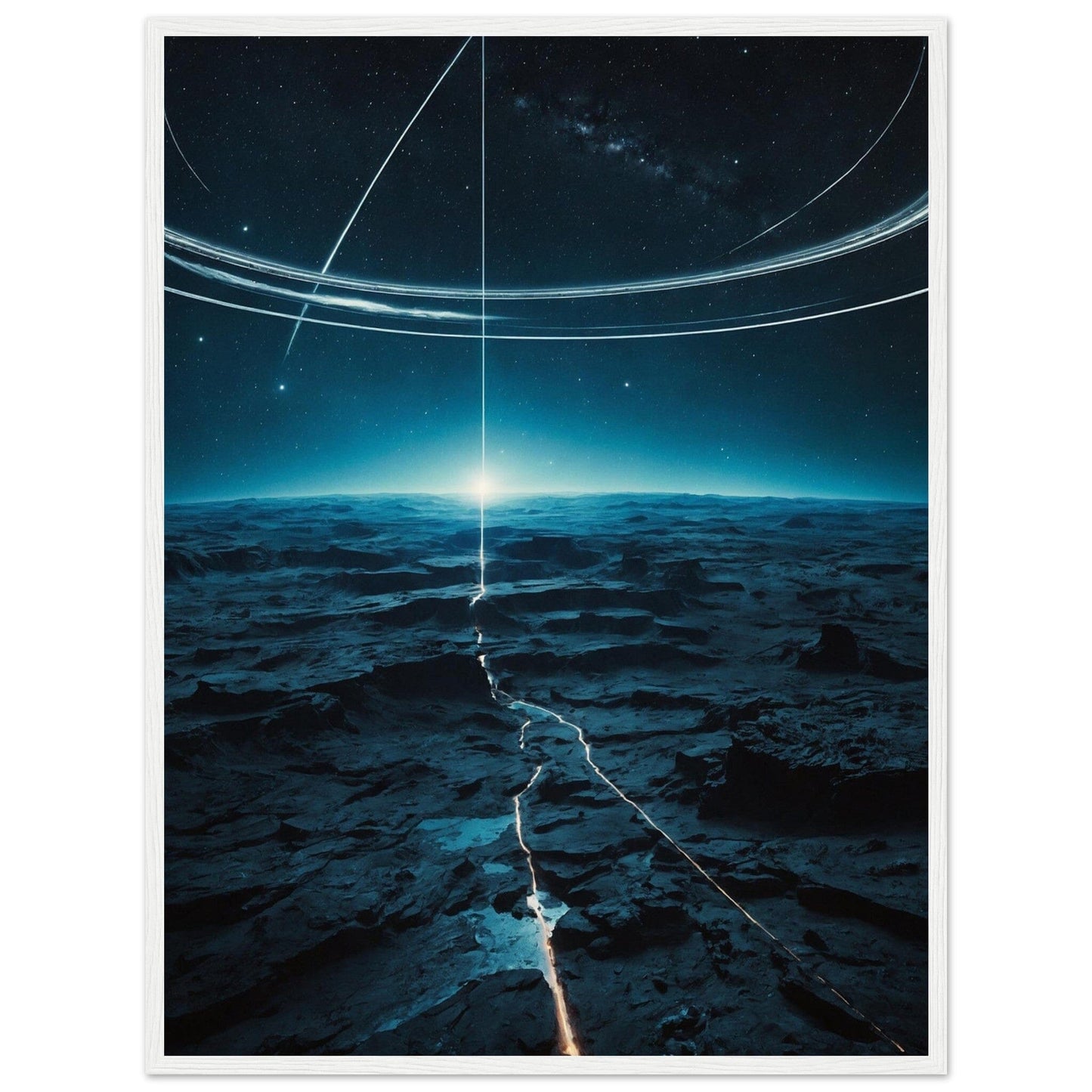 Premium Matte Paper Wooden Framed Poster - Exklusive Kunst in stilvollen Holzrahmen Print Material Modern Masterpieces 60x80 cm / 24x32″ White frame 