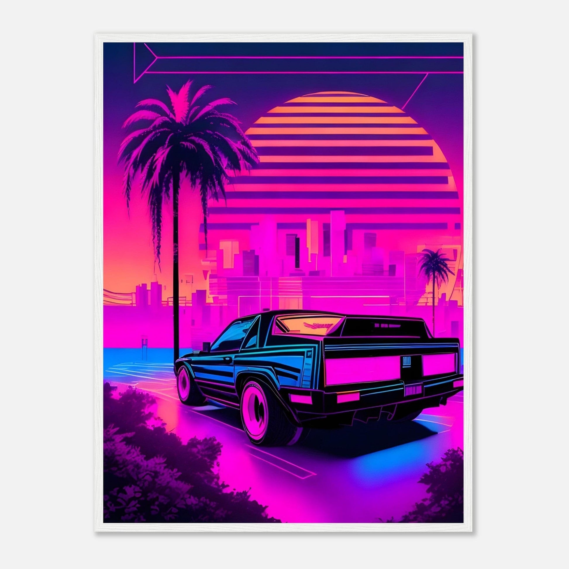 Premium Matte Paper Wooden Framed Poster - Exklusive Kunst in stilvollen Holzrahmen Print Material Modern Masterpieces 60x80 cm / 24x32″ White frame 