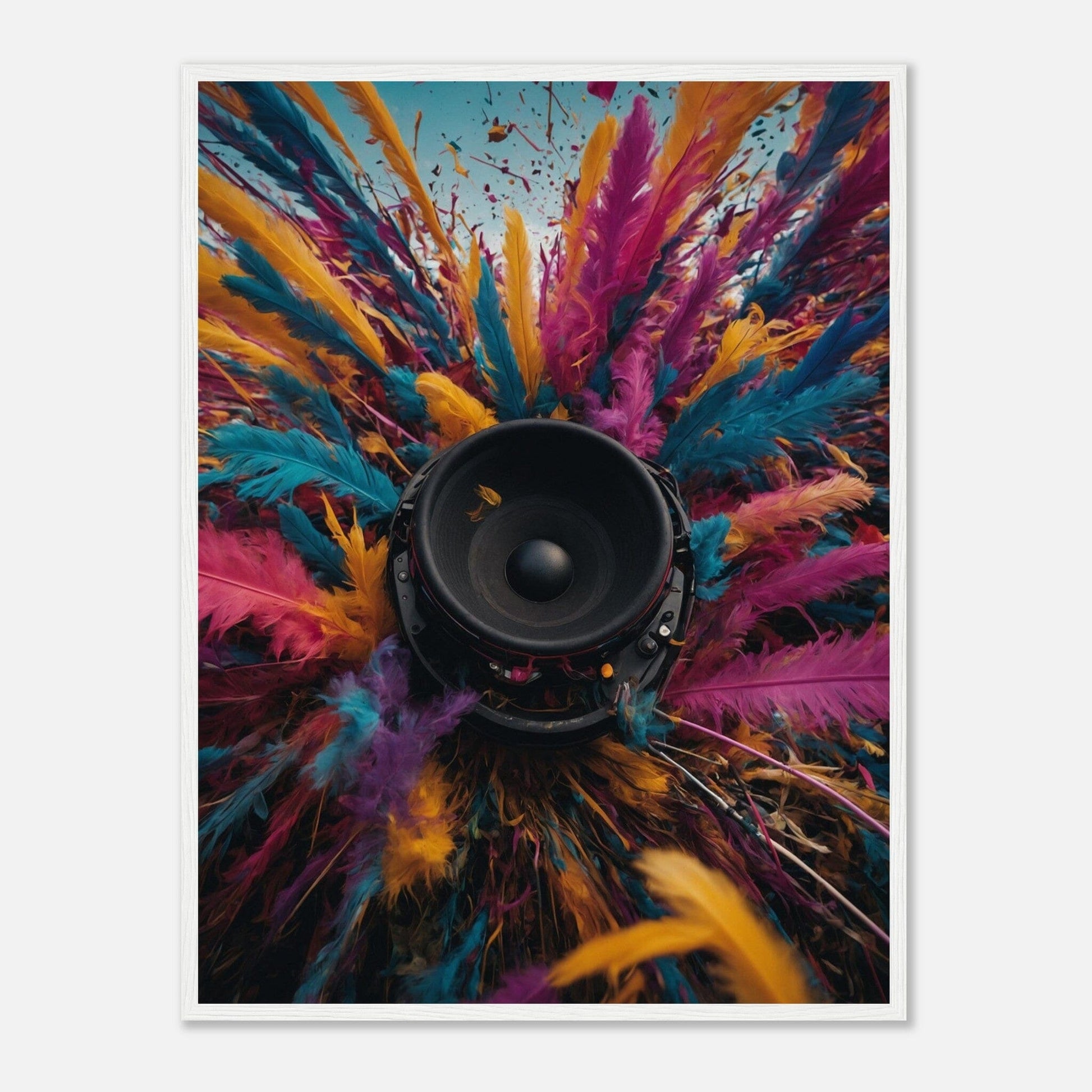 Premium Matte Paper Wooden Framed Poster - Exklusive Kunst in stilvollen Holzrahmen Print Material Modern Masterpieces 60x80 cm / 24x32″ White frame 
