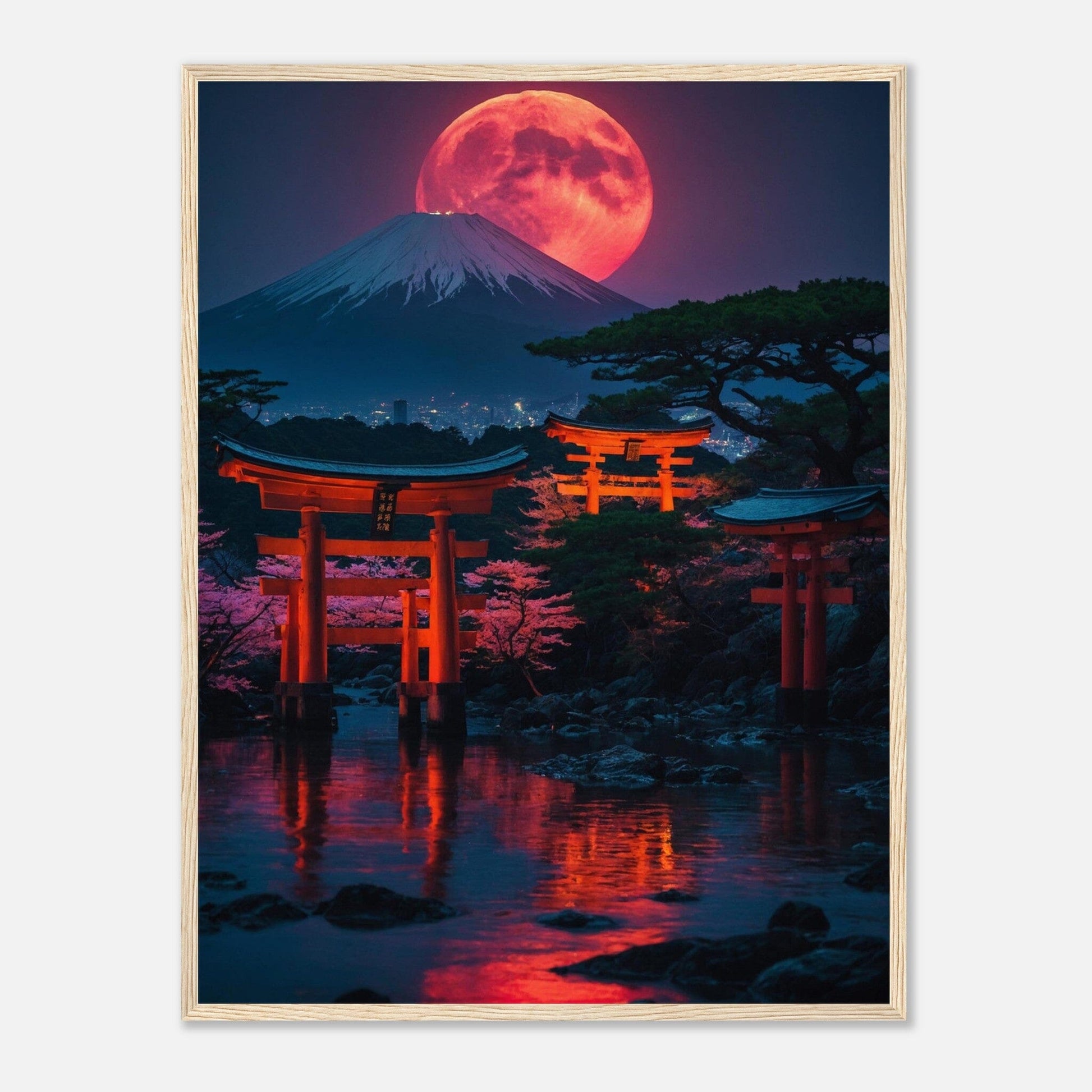 Premium Matte Paper Wooden Framed Poster - Exklusive Kunst in stilvollen Holzrahmen Print Material Modern Masterpieces 60x80 cm / 24x32″ Wood frame 