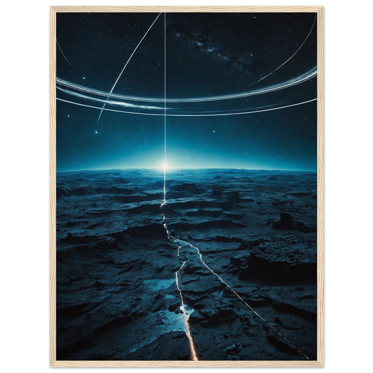 Premium Matte Paper Wooden Framed Poster - Exklusive Kunst in stilvollen Holzrahmen Print Material Modern Masterpieces 60x80 cm / 24x32″ Wood frame 