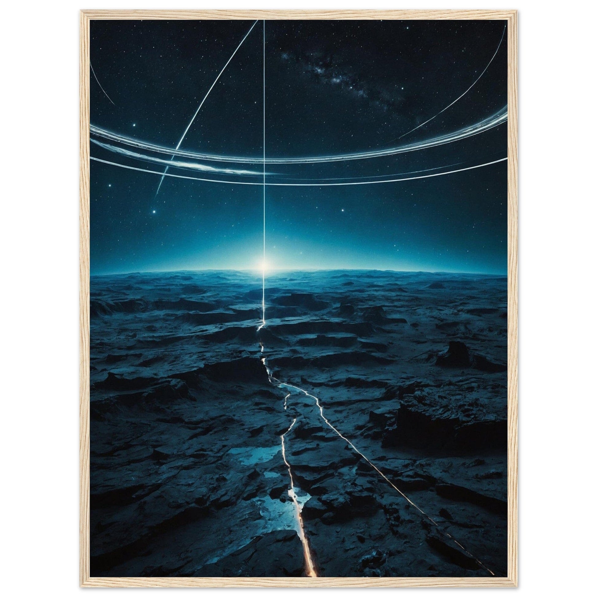 Premium Matte Paper Wooden Framed Poster - Exklusive Kunst in stilvollen Holzrahmen Print Material Modern Masterpieces 60x80 cm / 24x32″ Wood frame 