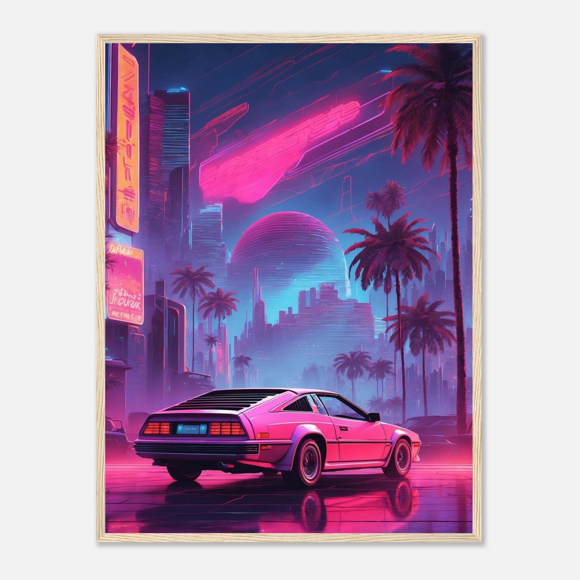 Premium Matte Paper Wooden Framed Poster - Exklusive Kunst in stilvollen Holzrahmen Print Material Modern Masterpieces 60x80 cm / 24x32″ Wood frame 
