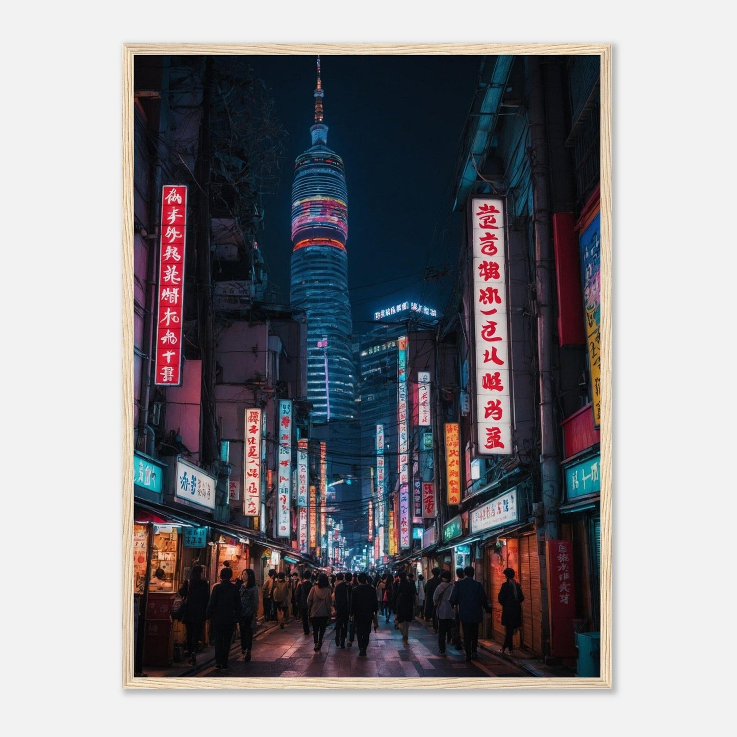 Premium Matte Paper Wooden Framed Poster - Exklusive Kunst in stilvollen Holzrahmen Print Material Modern Masterpieces 60x80 cm / 24x32″ Wood frame 