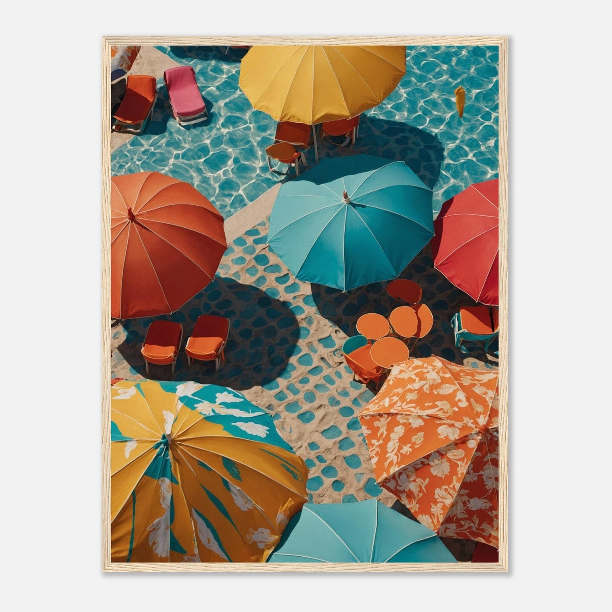 Premium Matte Paper Wooden Framed Poster - Exklusive Kunst in stilvollen Holzrahmen Print Material Modern Masterpieces 60x80 cm / 24x32″ Wood frame 