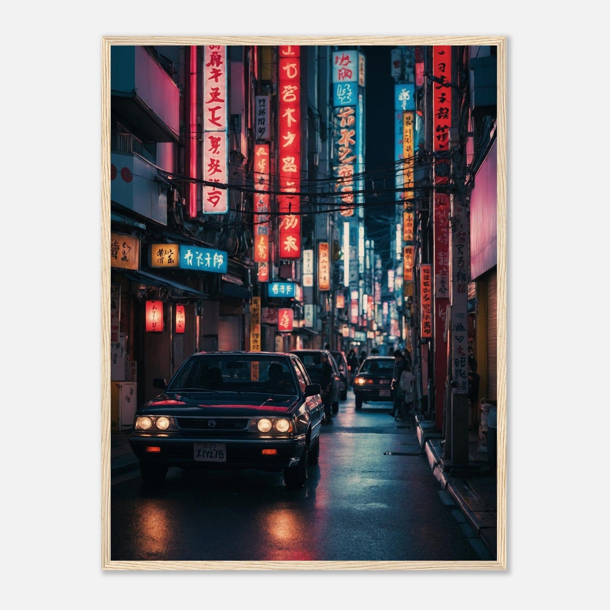 Premium Matte Paper Wooden Framed Poster - Exklusive Kunst in stilvollen Holzrahmen Print Material Modern Masterpieces 60x80 cm / 24x32″ Wood frame 