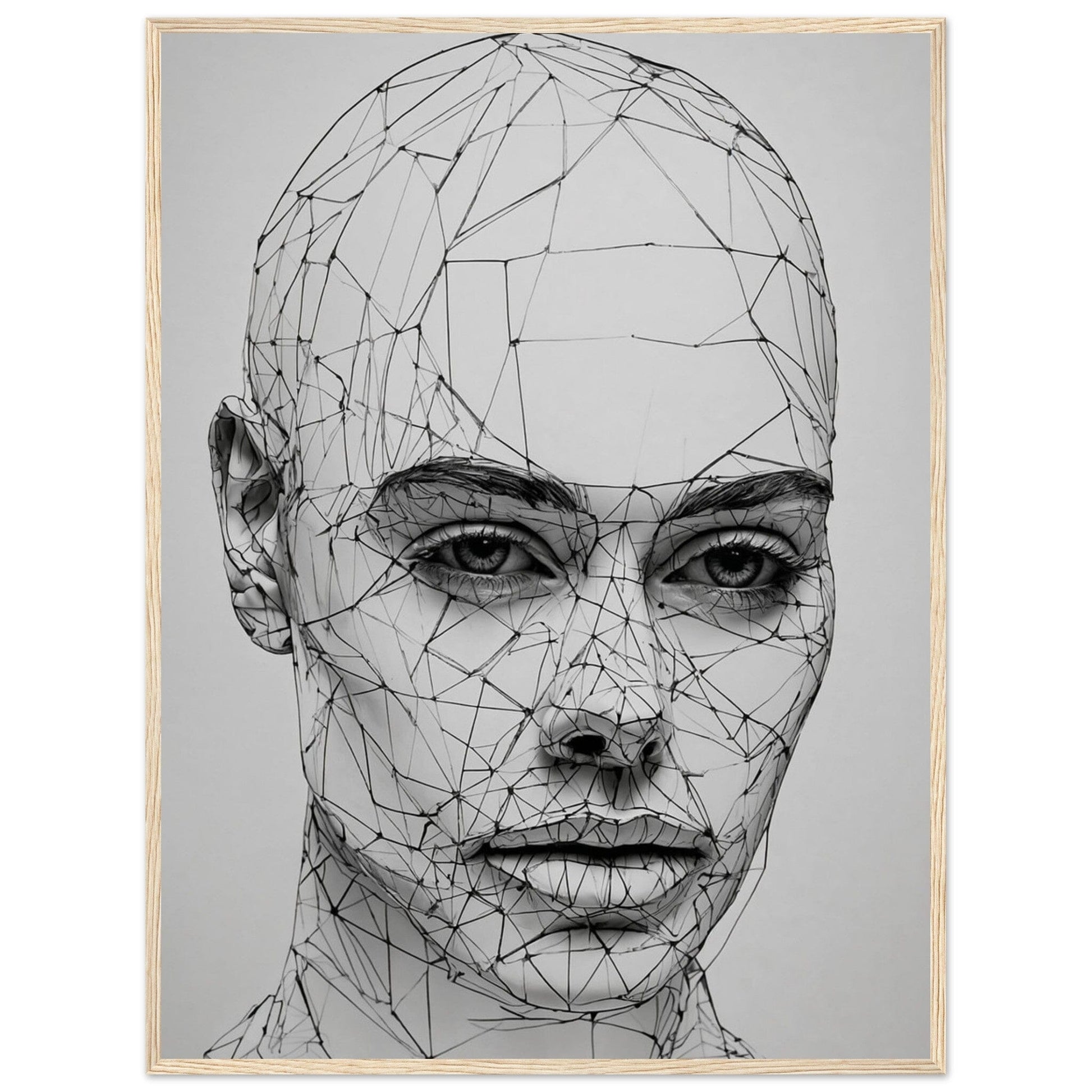 Premium Matte Paper Wooden Framed Poster - Exklusive Kunst in stilvollen Holzrahmen Print Material Modern Masterpieces 60x80 cm / 24x32″ Wood frame 