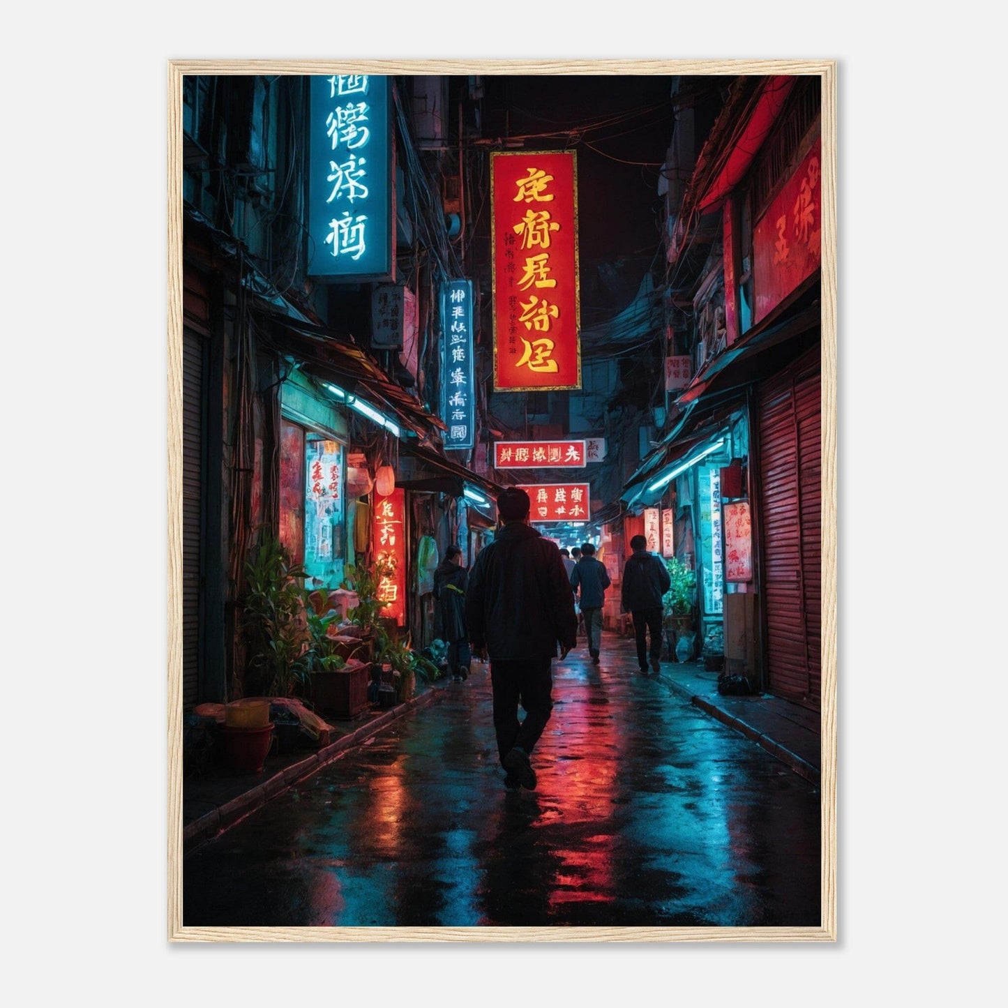 Premium Matte Paper Wooden Framed Poster - Exklusive Kunst in stilvollen Holzrahmen Print Material Modern Masterpieces 60x80 cm / 24x32″ Wood frame 