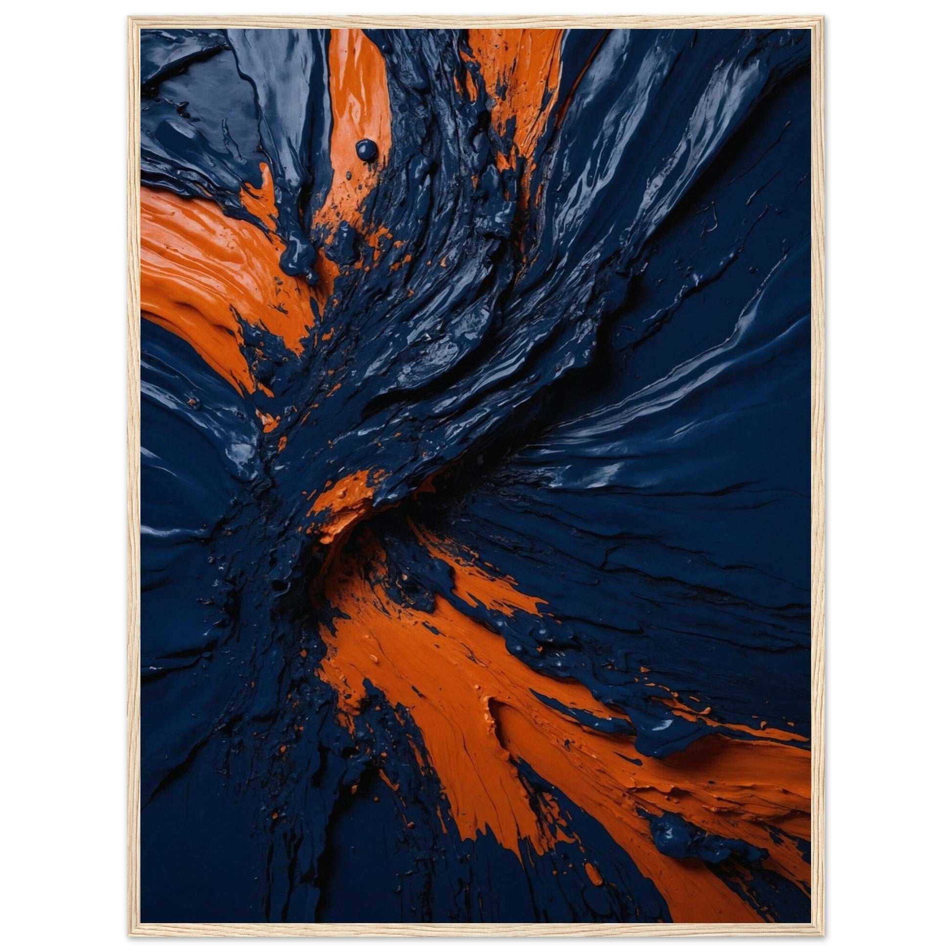 Premium Matte Paper Wooden Framed Poster - Exklusive Kunst in stilvollen Holzrahmen Print Material Modern Masterpieces 60x80 cm / 24x32″ Wood frame 