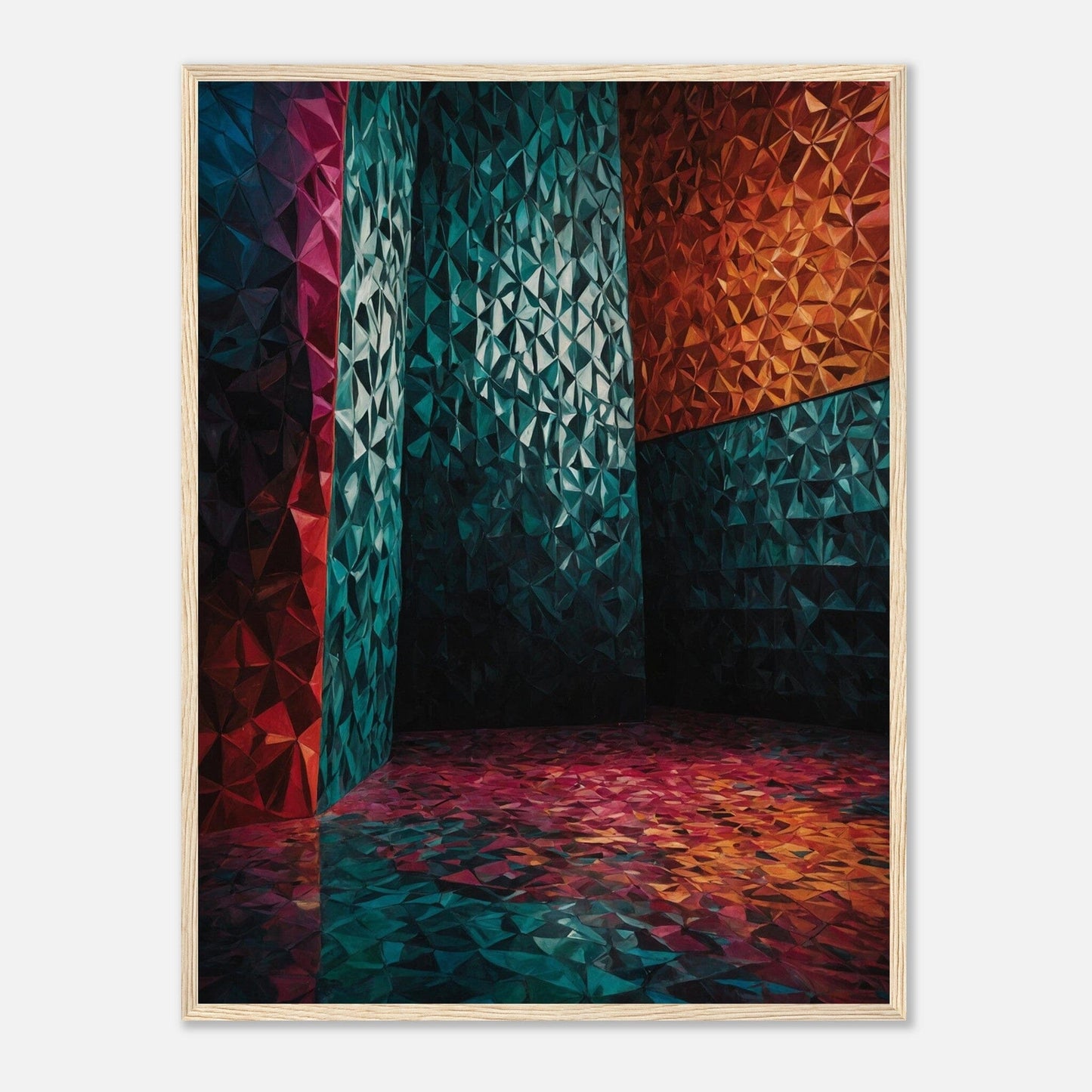 Premium Matte Paper Wooden Framed Poster - Exklusive Kunst in stilvollen Holzrahmen Print Material Modern Masterpieces 60x80 cm / 24x32″ Wood frame 