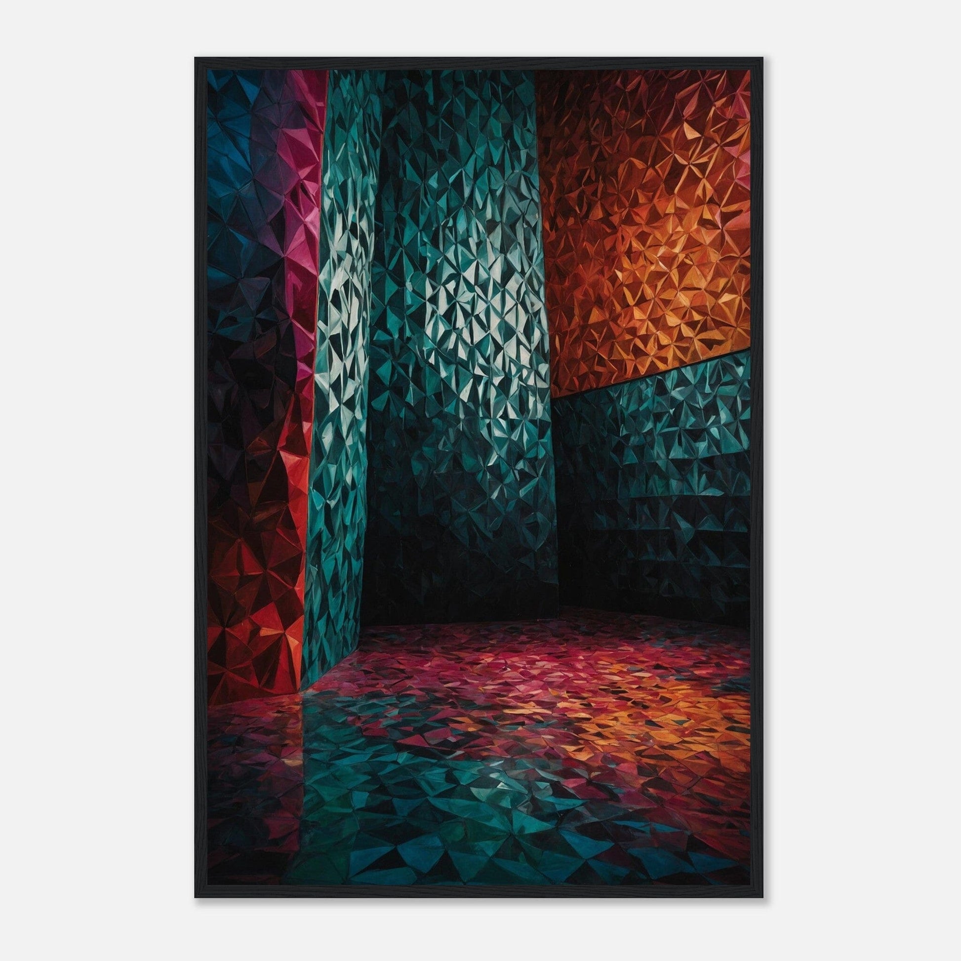 Premium Matte Paper Wooden Framed Poster - Exklusive Kunst in stilvollen Holzrahmen Print Material Modern Masterpieces 60x90 cm / 24x36″ Black frame 