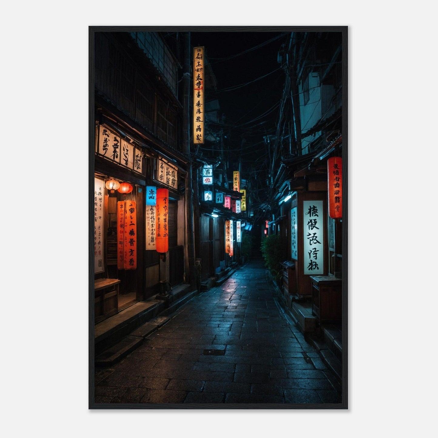 Premium Matte Paper Wooden Framed Poster - Exklusive Kunst in stilvollen Holzrahmen Print Material Modern Masterpieces 60x90 cm / 24x36″ Black frame 