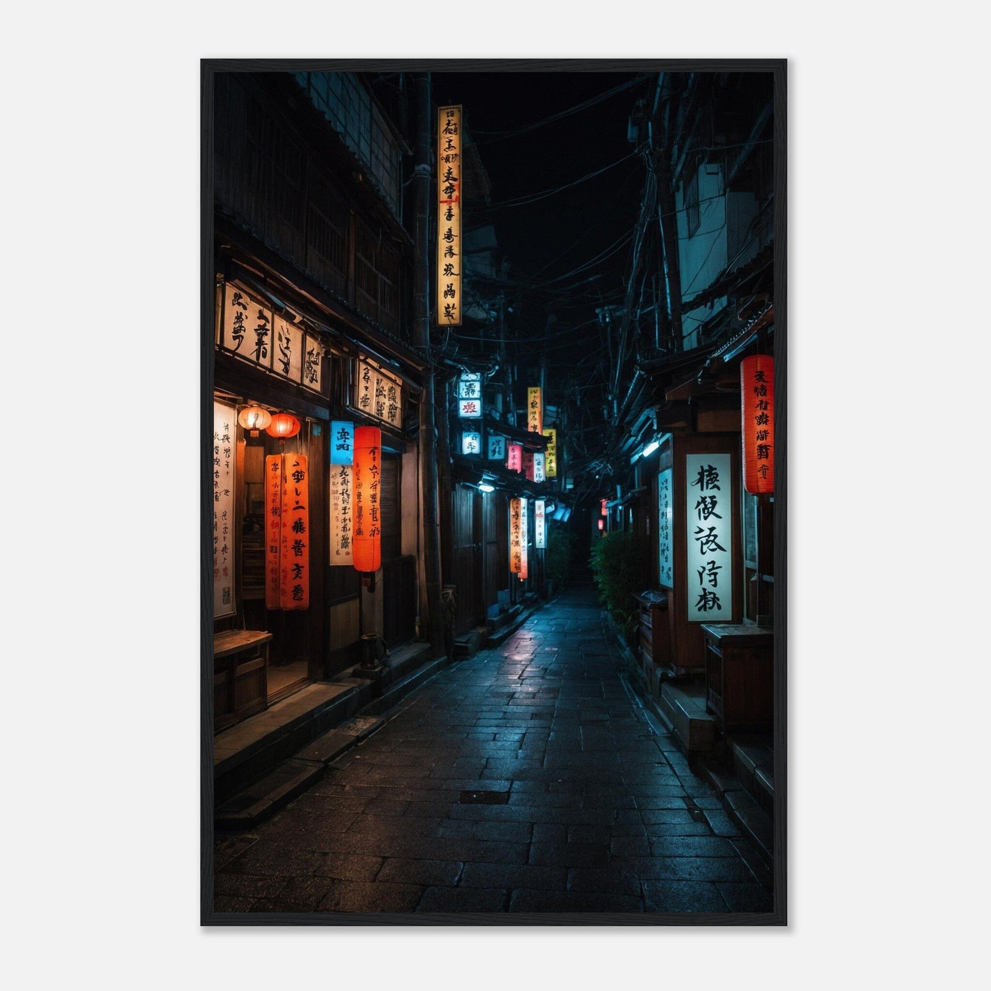 Premium Matte Paper Wooden Framed Poster - Exklusive Kunst in stilvollen Holzrahmen Print Material Modern Masterpieces 60x90 cm / 24x36″ Black frame 