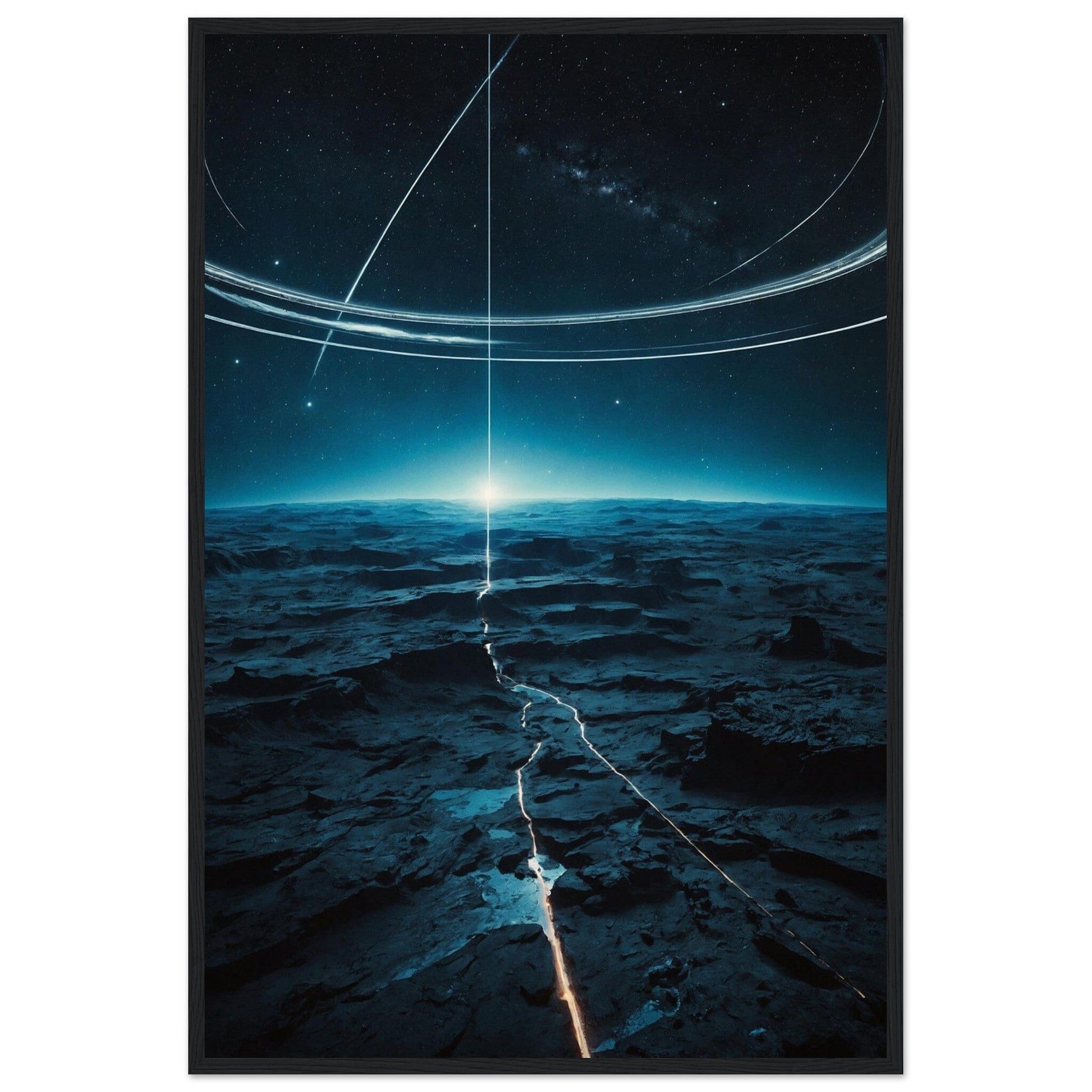 Premium Matte Paper Wooden Framed Poster - Exklusive Kunst in stilvollen Holzrahmen Print Material Modern Masterpieces 60x90 cm / 24x36″ Black frame 