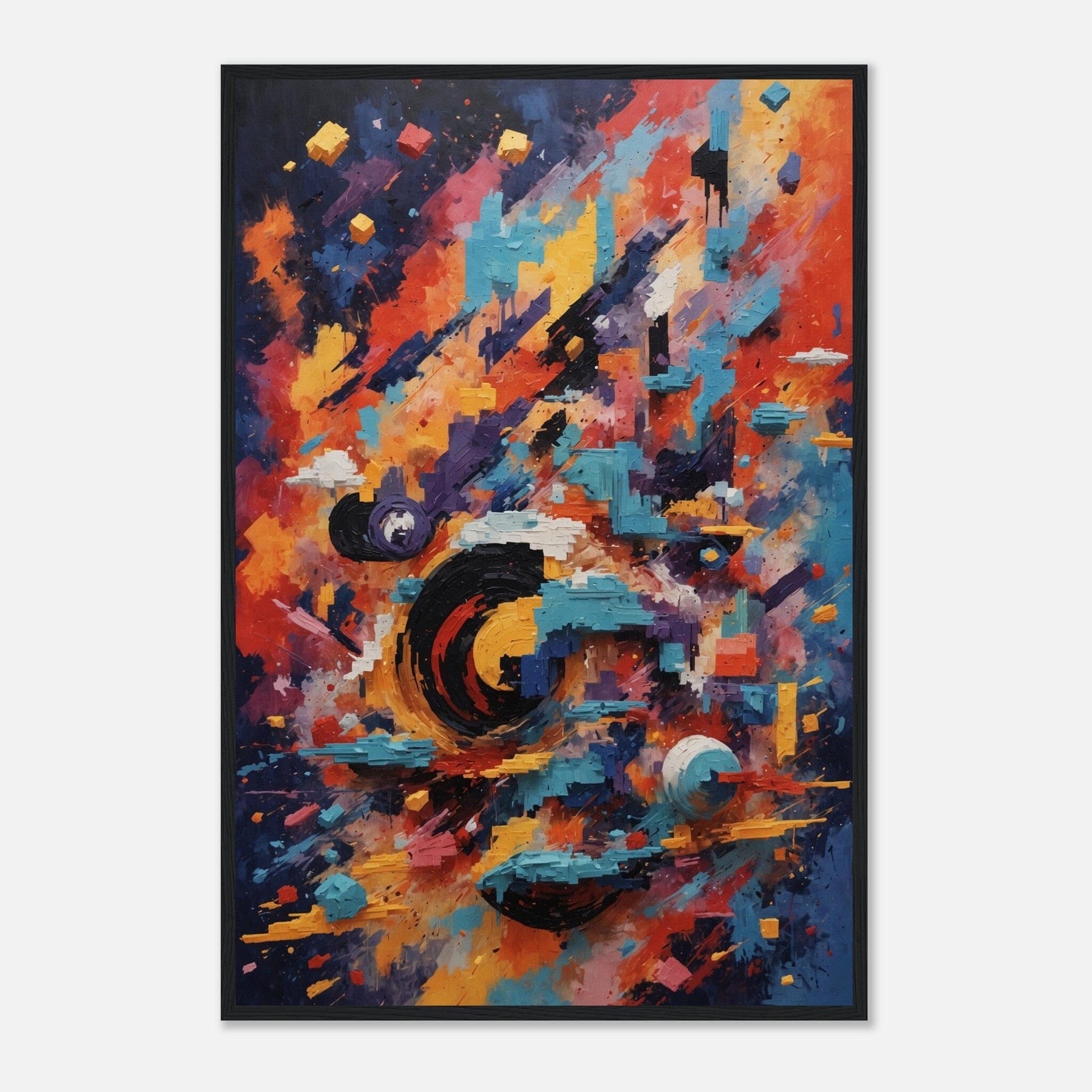Premium Matte Paper Wooden Framed Poster - Exklusive Kunst in stilvollen Holzrahmen Print Material Modern Masterpieces 60x90 cm / 24x36″ Black frame 