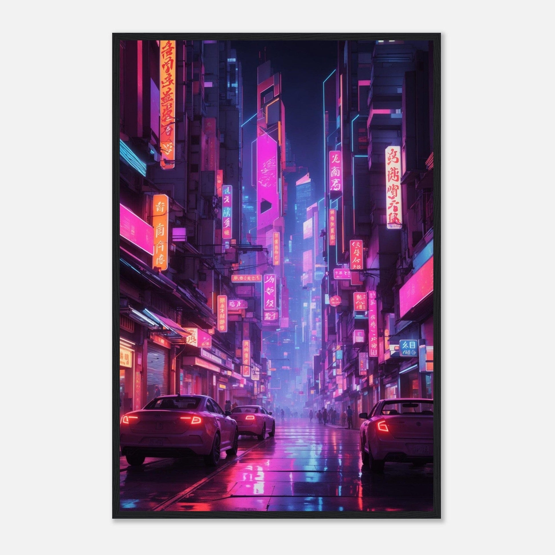 Premium Matte Paper Wooden Framed Poster - Exklusive Kunst in stilvollen Holzrahmen Print Material Modern Masterpieces 60x90 cm / 24x36″ Black frame 