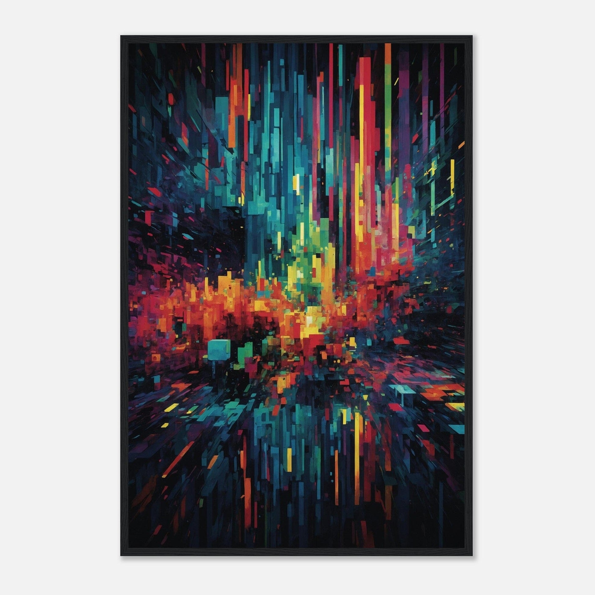 Premium Matte Paper Wooden Framed Poster - Exklusive Kunst in stilvollen Holzrahmen Print Material Modern Masterpieces 60x90 cm / 24x36″ Black frame 