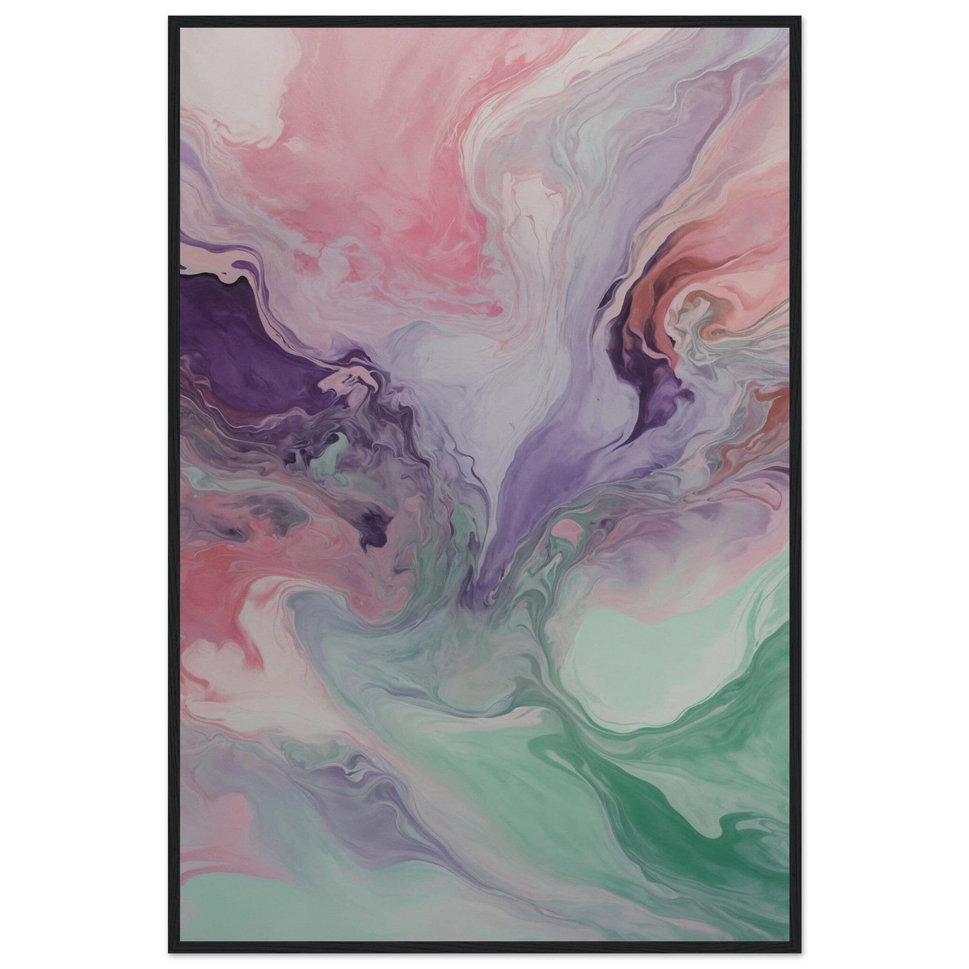 Premium Matte Paper Wooden Framed Poster - Exklusive Kunst in stilvollen Holzrahmen Print Material Modern Masterpieces 60x90 cm / 24x36″ Black frame 