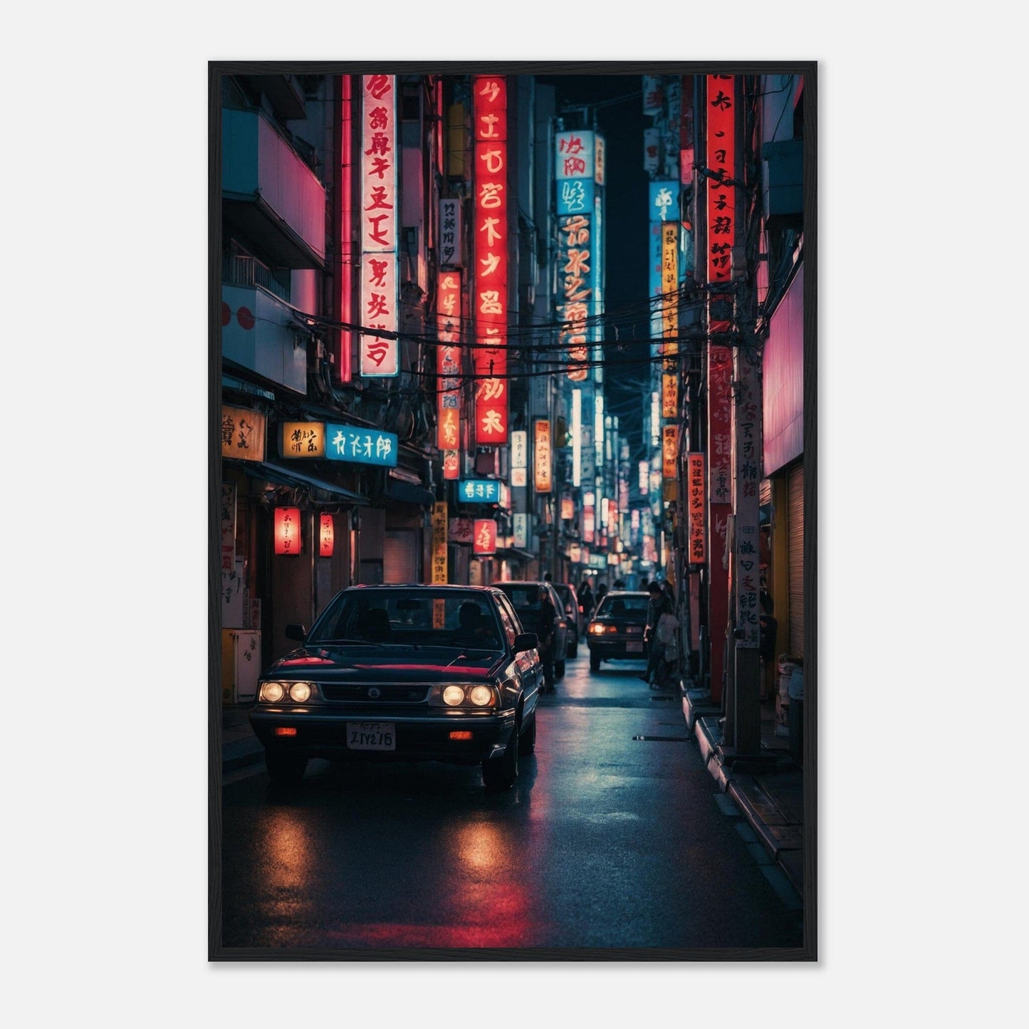 Premium Matte Paper Wooden Framed Poster - Exklusive Kunst in stilvollen Holzrahmen Print Material Modern Masterpieces 60x90 cm / 24x36″ Black frame 