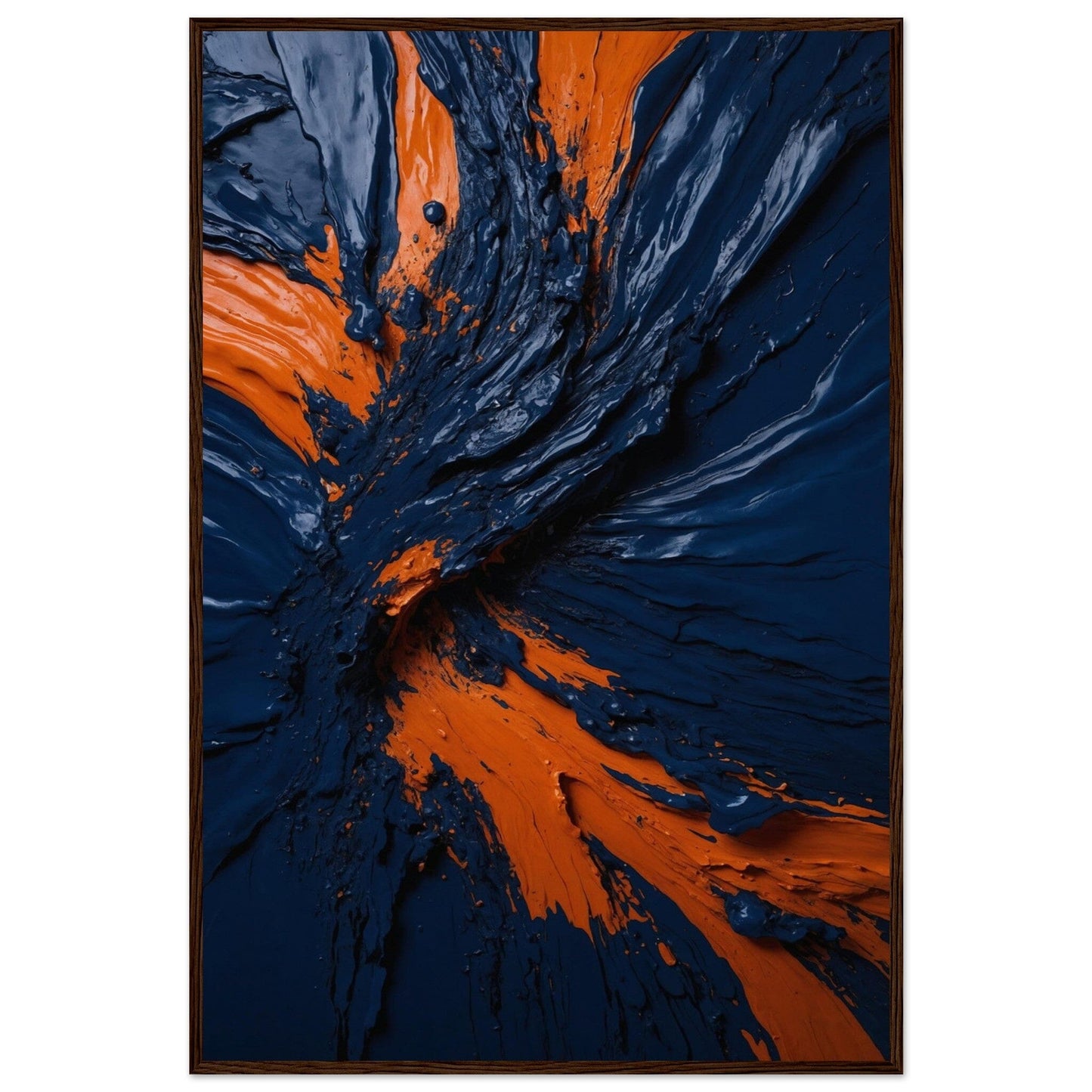 Premium Matte Paper Wooden Framed Poster - Exklusive Kunst in stilvollen Holzrahmen Print Material Modern Masterpieces 60x90 cm / 24x36″ Dark wood frame 