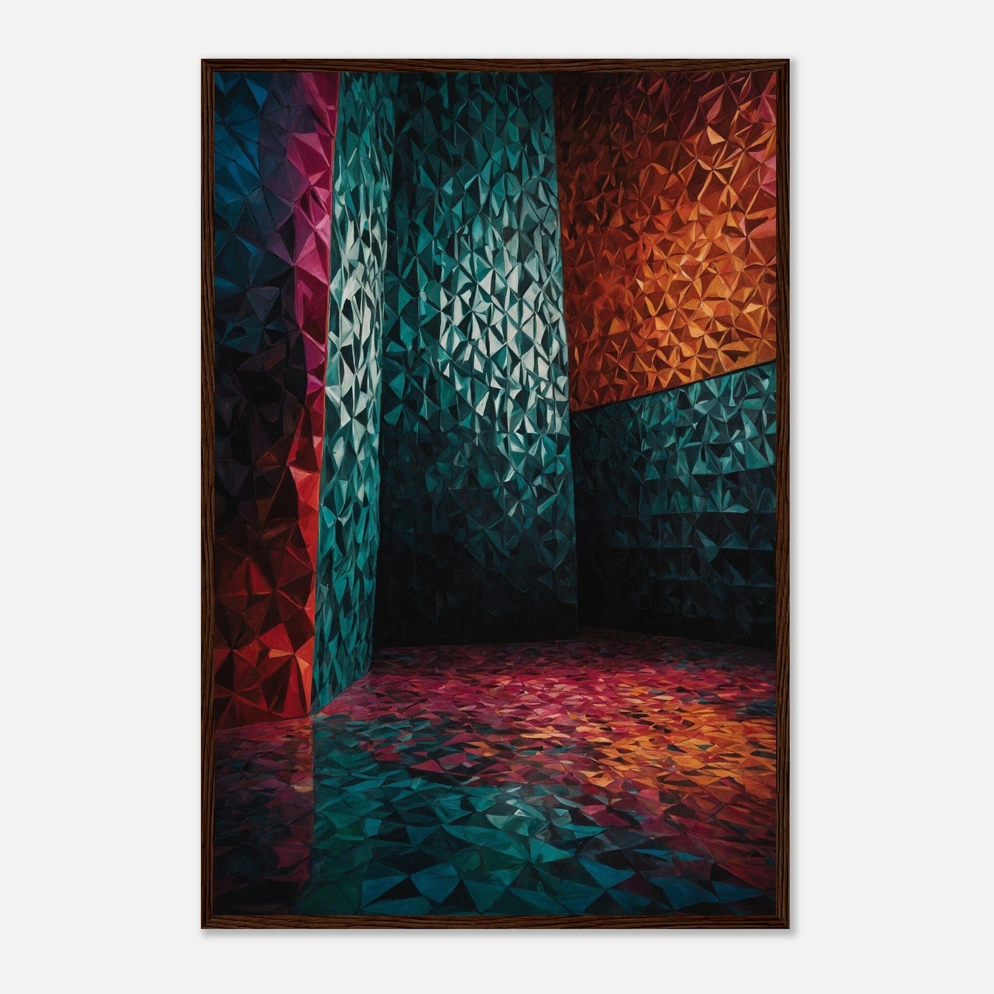 Premium Matte Paper Wooden Framed Poster - Exklusive Kunst in stilvollen Holzrahmen Print Material Modern Masterpieces 60x90 cm / 24x36″ Dark wood frame 