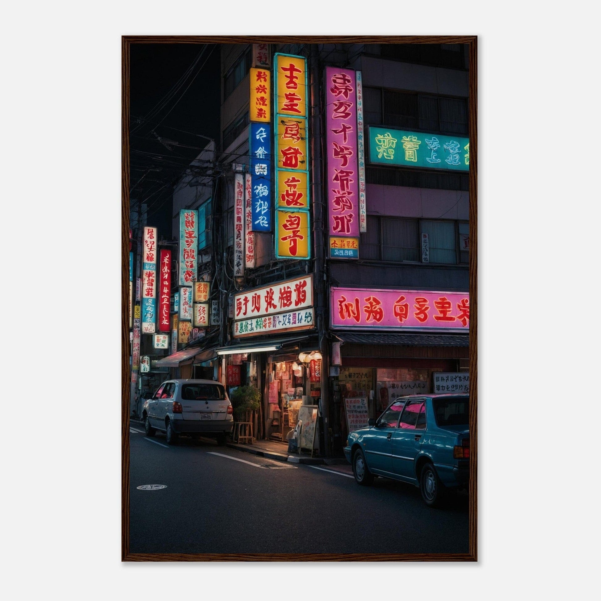 Premium Matte Paper Wooden Framed Poster - Exklusive Kunst in stilvollen Holzrahmen Print Material Modern Masterpieces 60x90 cm / 24x36″ Dark wood frame 