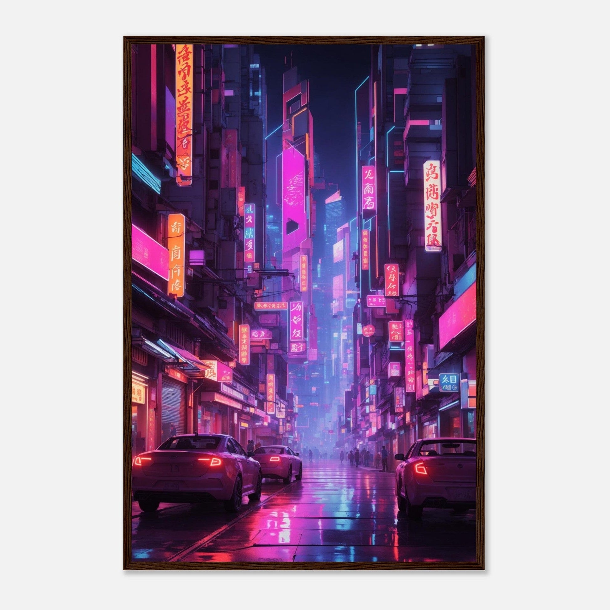Premium Matte Paper Wooden Framed Poster - Exklusive Kunst in stilvollen Holzrahmen Print Material Modern Masterpieces 60x90 cm / 24x36″ Dark wood frame 