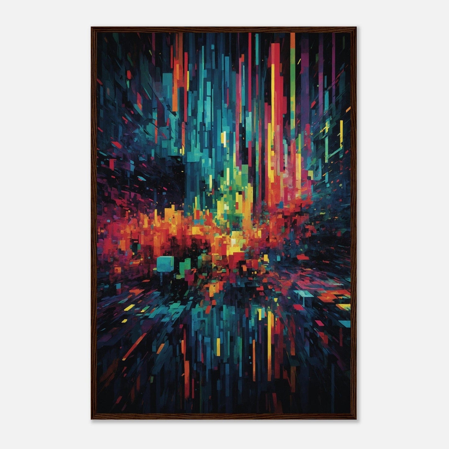 Premium Matte Paper Wooden Framed Poster - Exklusive Kunst in stilvollen Holzrahmen Print Material Modern Masterpieces 60x90 cm / 24x36″ Dark wood frame 