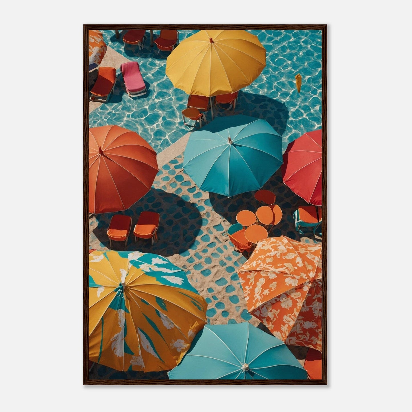 Premium Matte Paper Wooden Framed Poster - Exklusive Kunst in stilvollen Holzrahmen Print Material Modern Masterpieces 60x90 cm / 24x36″ Dark wood frame 