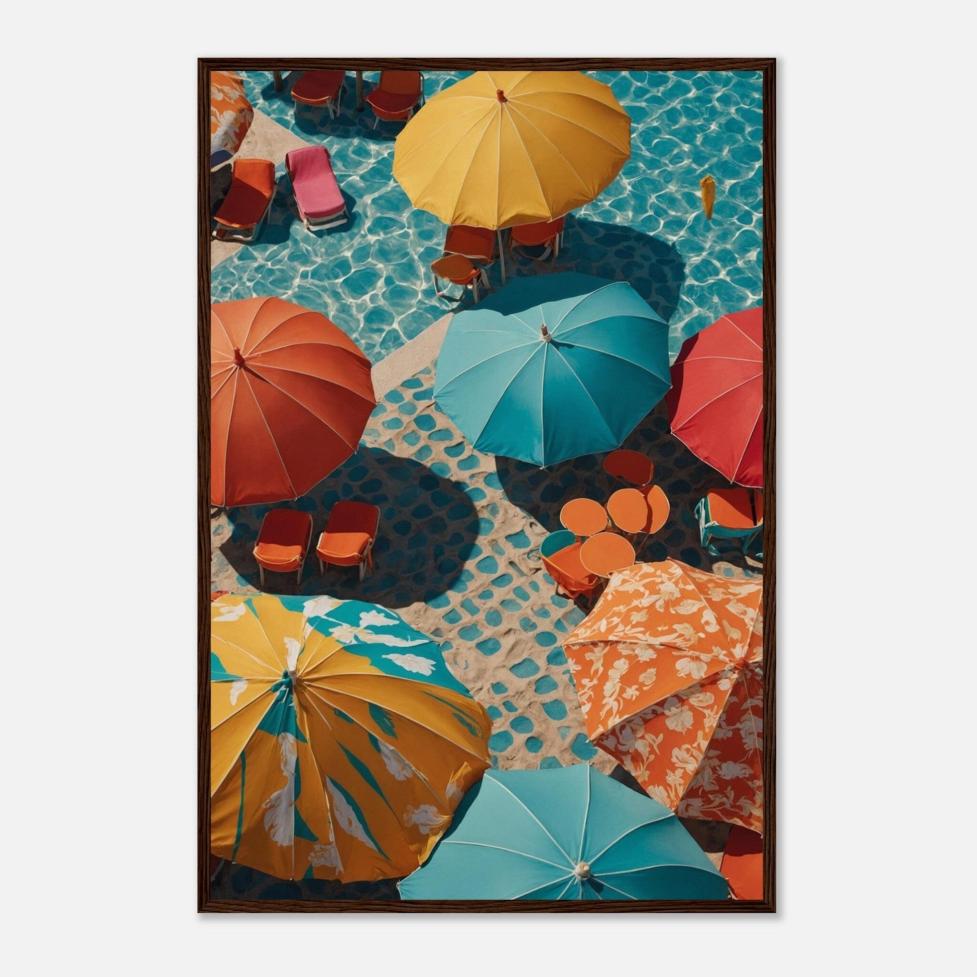 Premium Matte Paper Wooden Framed Poster - Exklusive Kunst in stilvollen Holzrahmen Print Material Modern Masterpieces 60x90 cm / 24x36″ Dark wood frame 